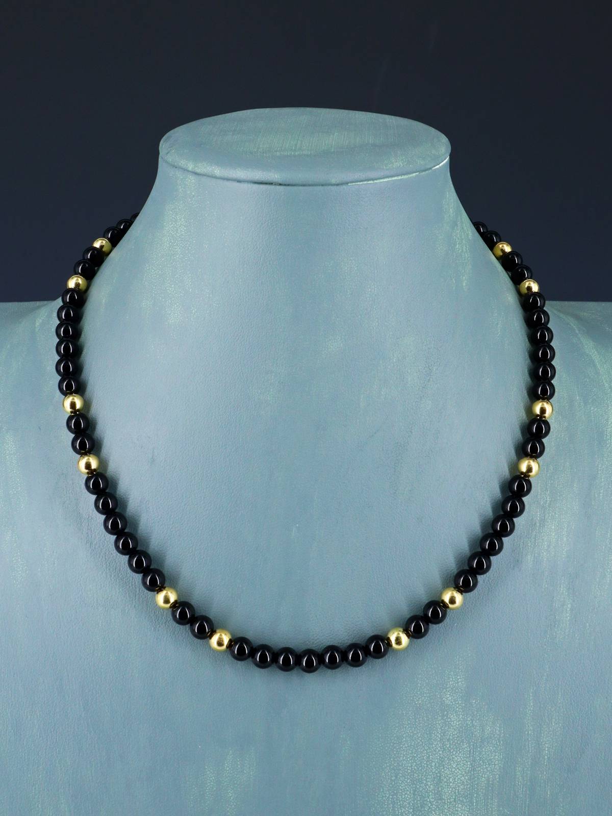 Collar de cuentas de plata y turquesa nativo americano