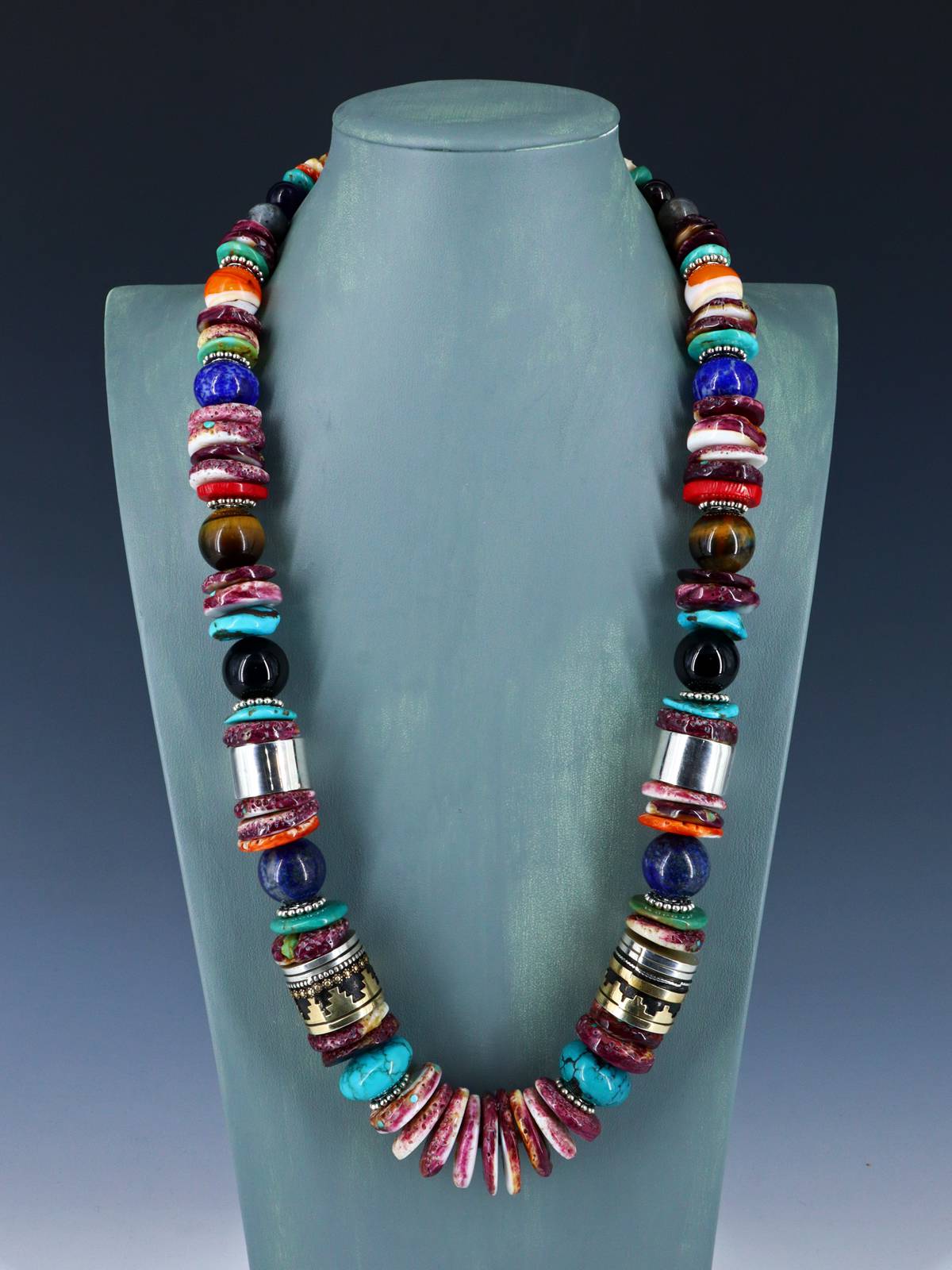 Extra Large Navajo 28" Spiny Oyster Single Strand Beaded Necklace