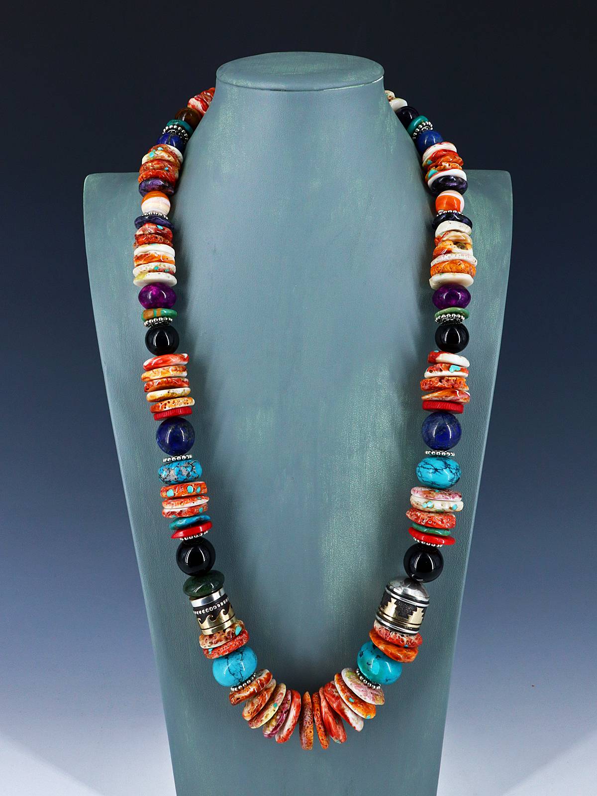 Extra Large Navajo 30" Spiny Oyster Single Strand Beaded Necklace