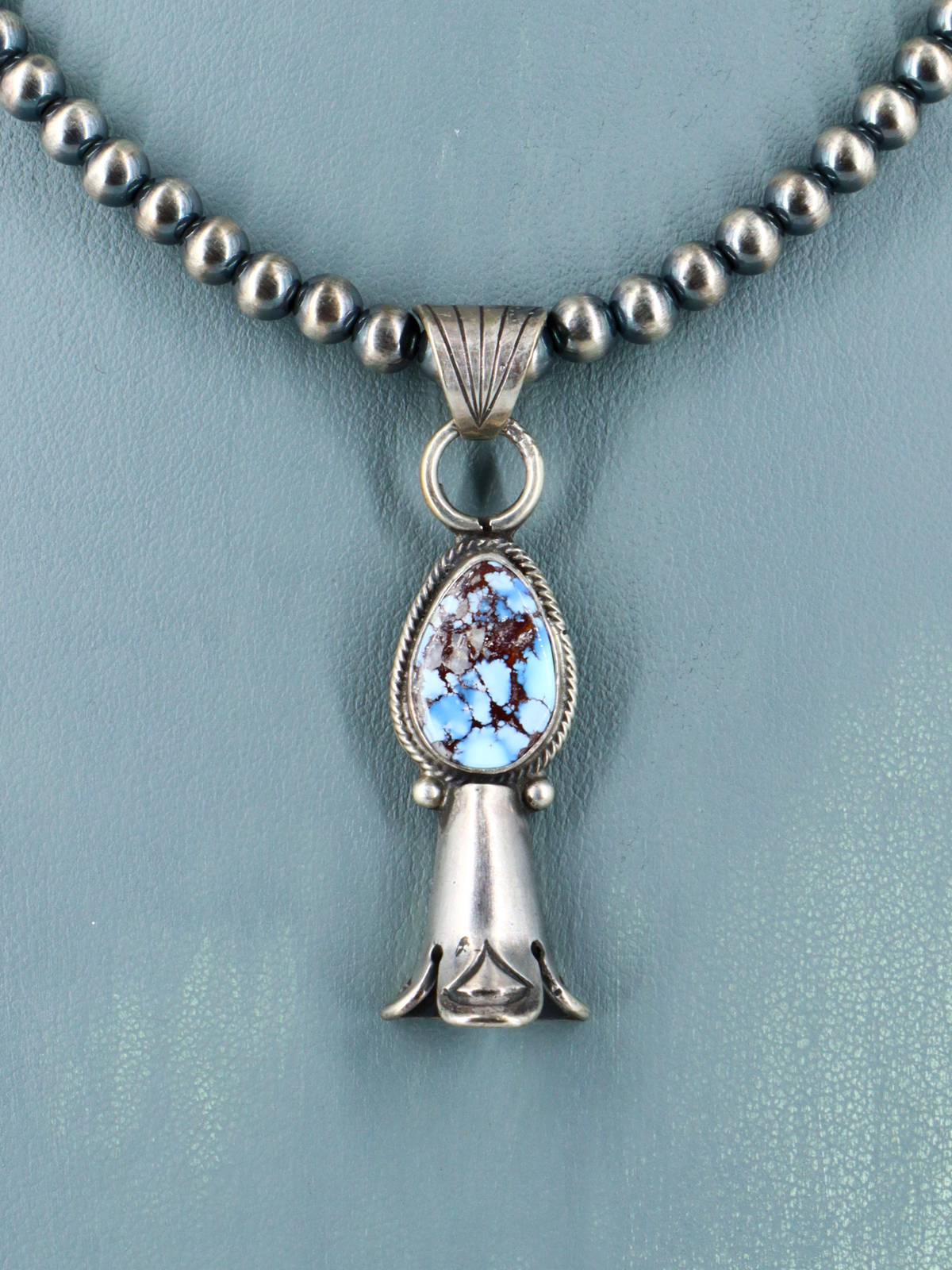 Juego de collar Naja de plata de ley nativo americano Golden Hill turquesa