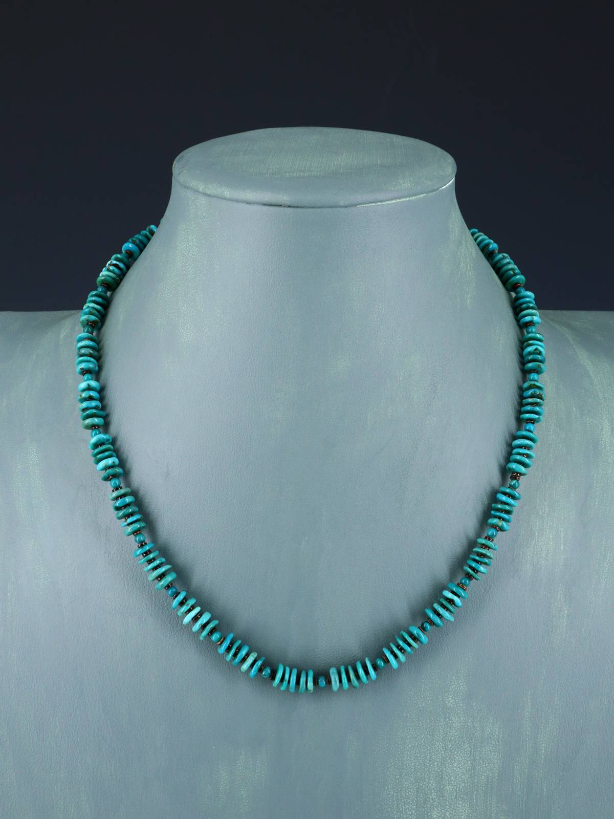 Collar de amatista y turquesa de joyería nativa americana