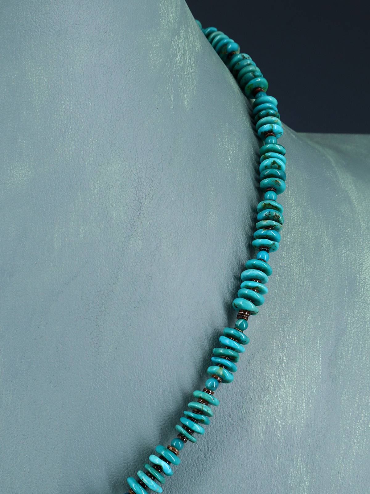 Collar de amatista y turquesa de joyería nativa americana