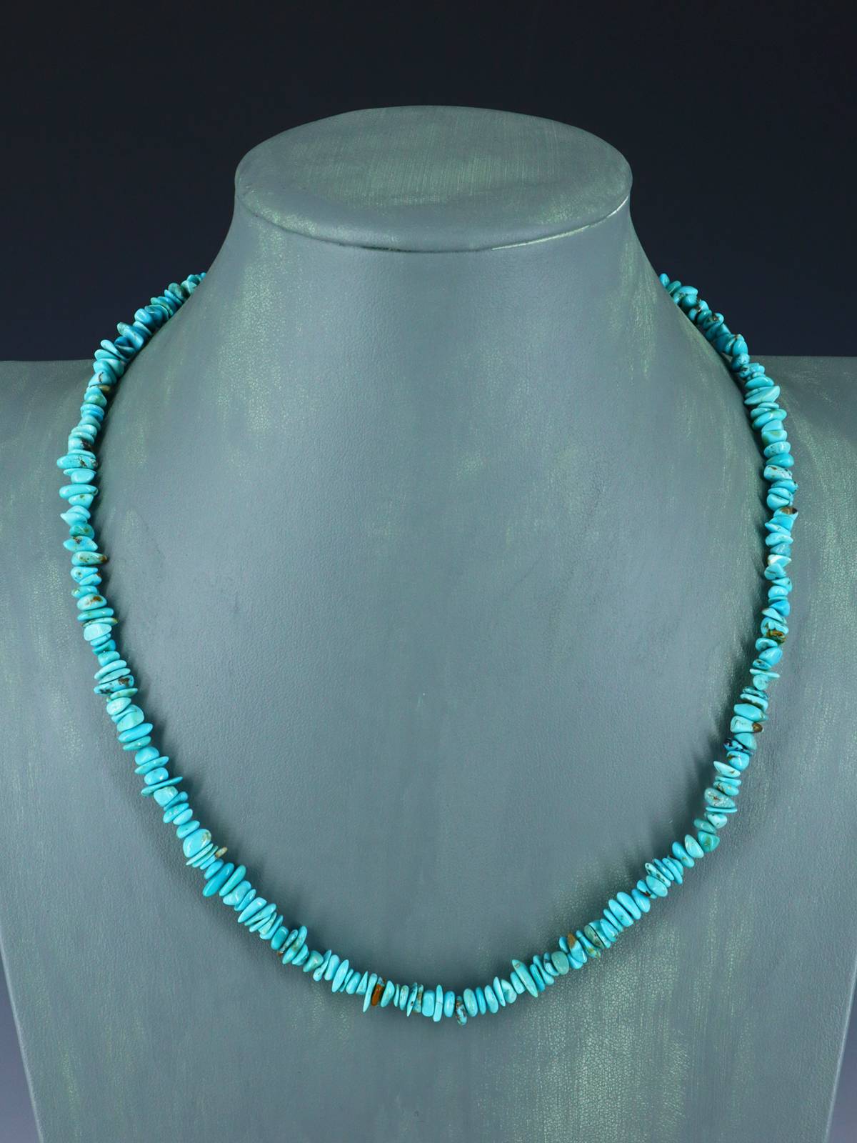 Native American Jewelry Single Strand Turquoise Nugget Necklace