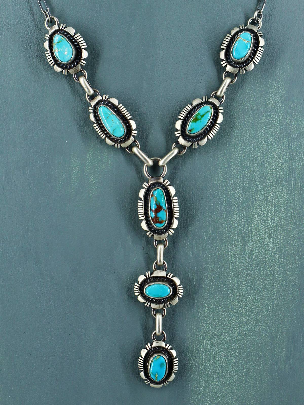 Collar de cadena de eslabones turquesa Royston natural navajo