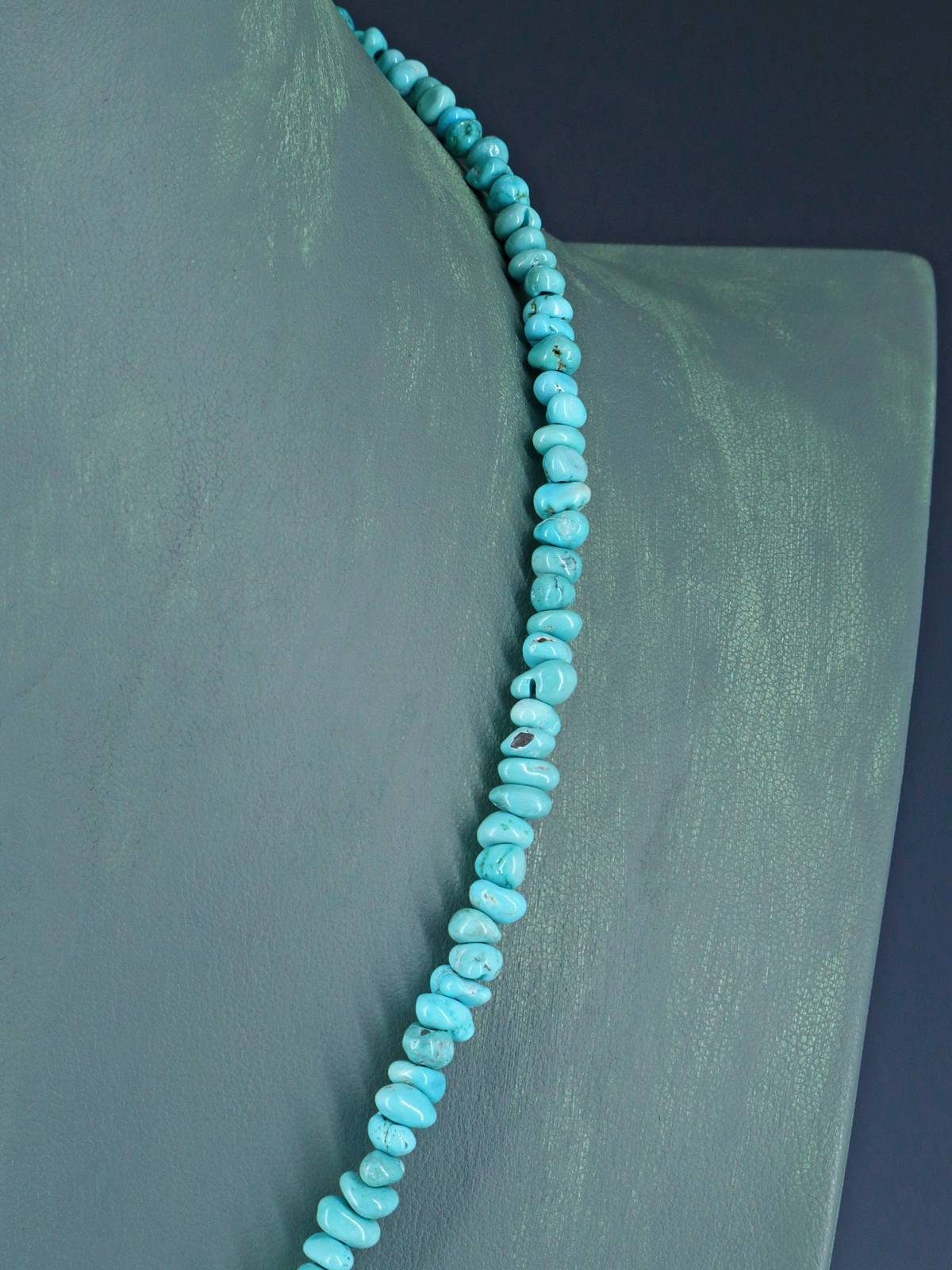 Bijoux amérindiens Collier simple brin Lone Mountain Turquoise