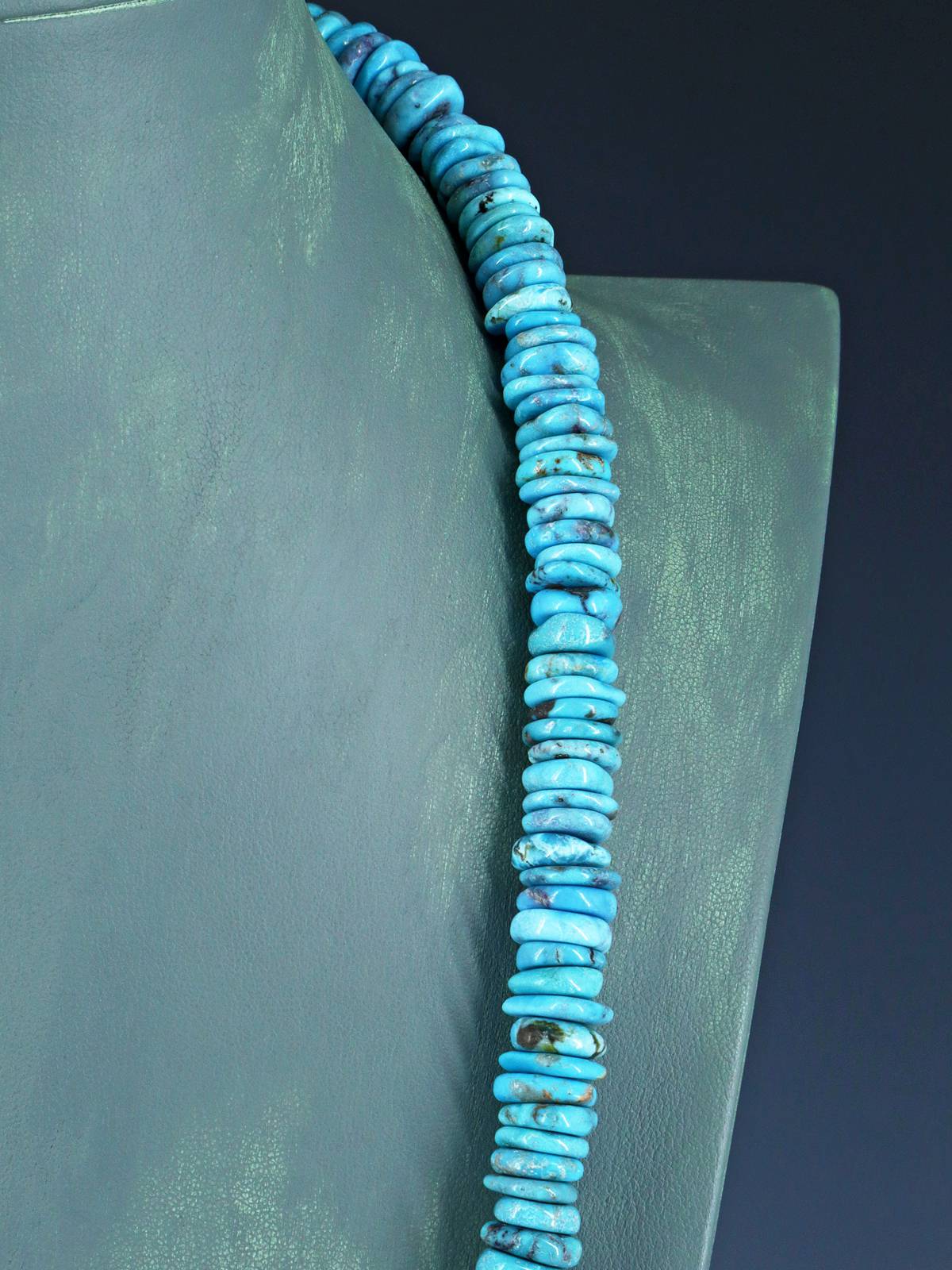 Bijoux indiens amérindiens Collier turquoise à brin unique