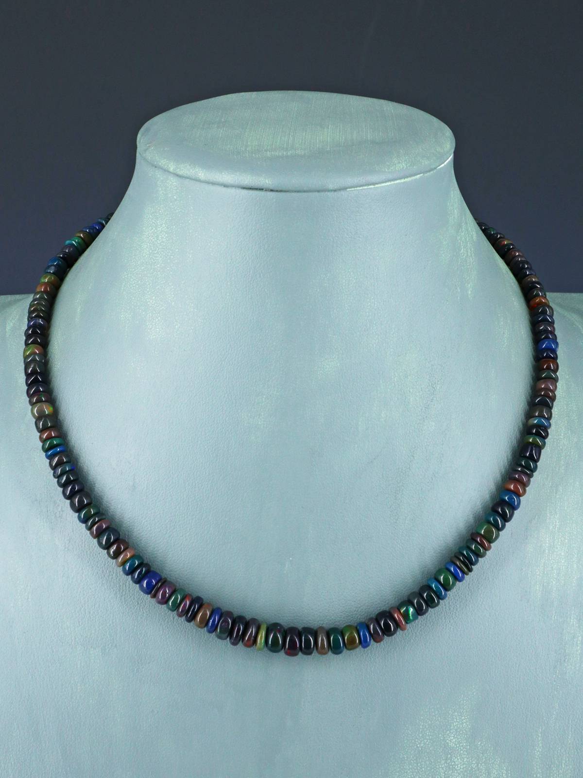 Navajo Single Strand Ethiopian Opal Necklace