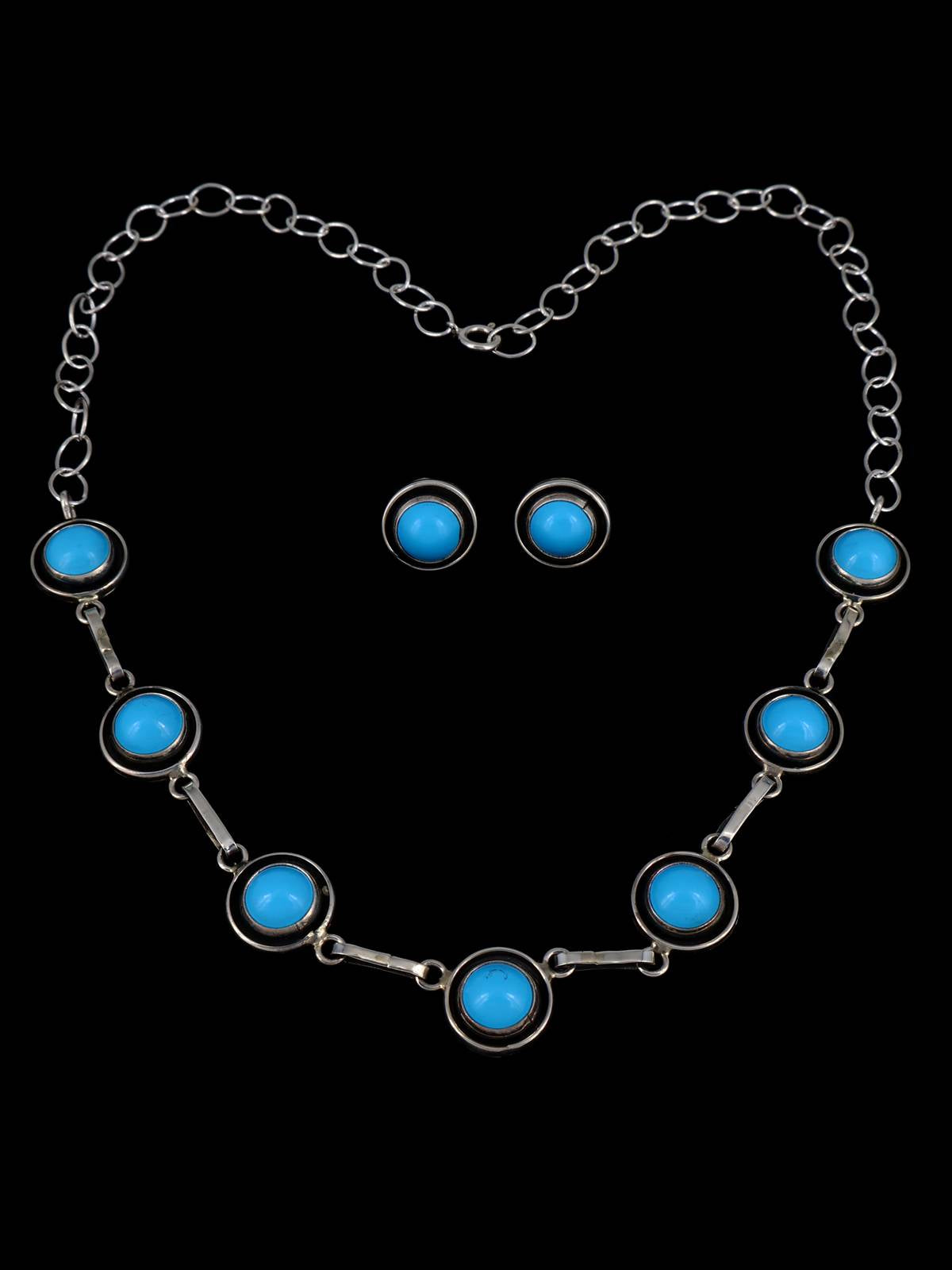 Joyería Nativa Americana Lone Mountain Collar Gargantilla Turquesa