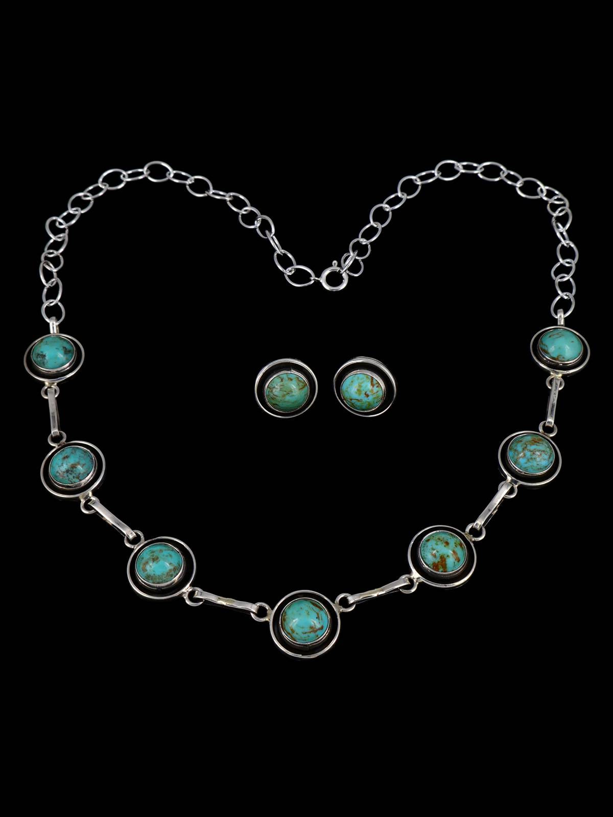 Joyería Nativa Americana Lone Mountain Collar Gargantilla Turquesa