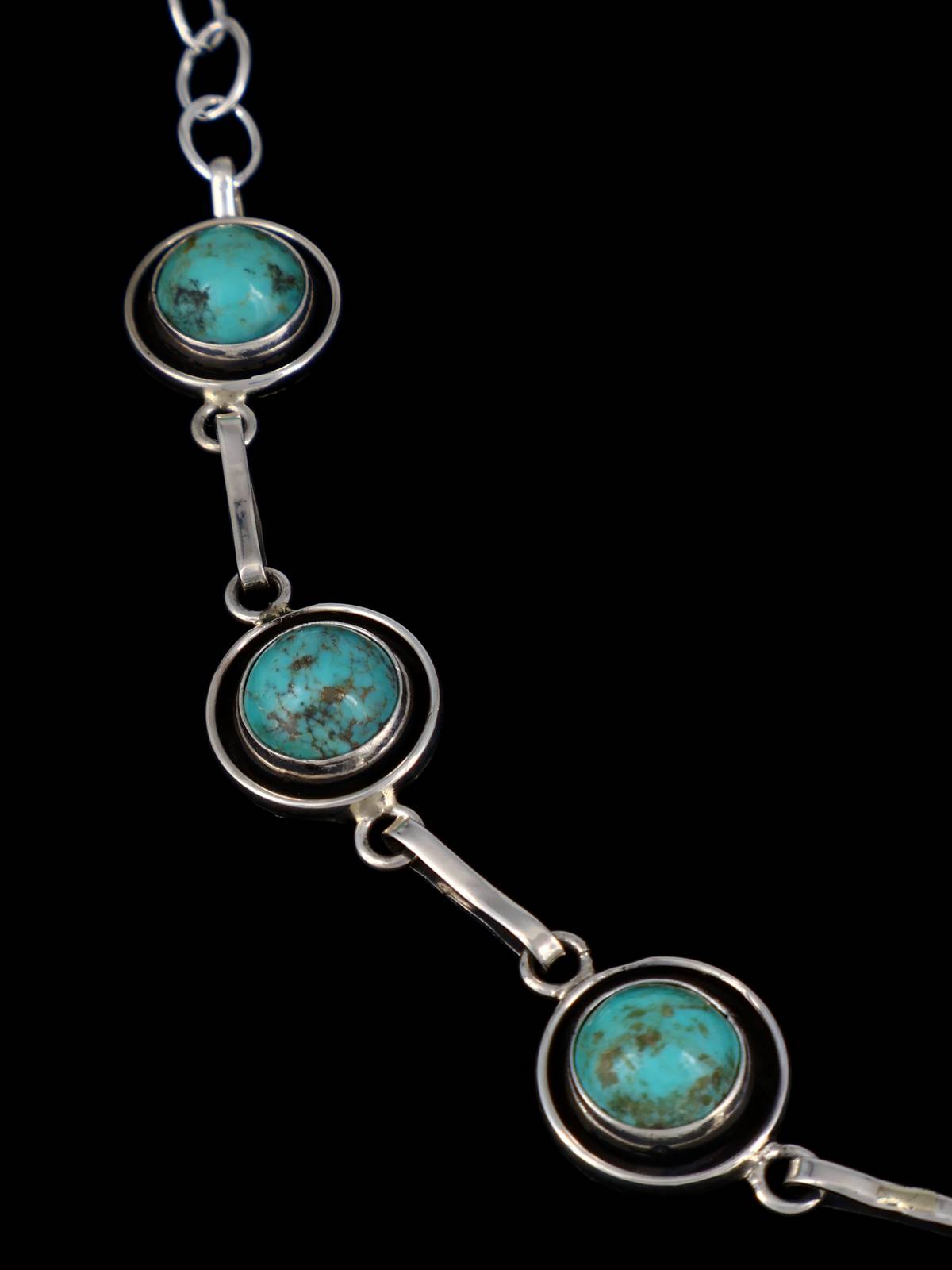Joyería Nativa Americana Lone Mountain Collar Gargantilla Turquesa