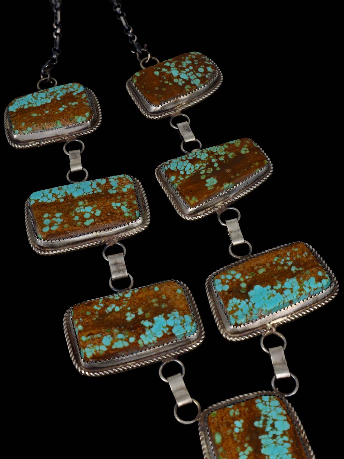 Native American Jewelry #8 Turquoise Lariat Necklace
