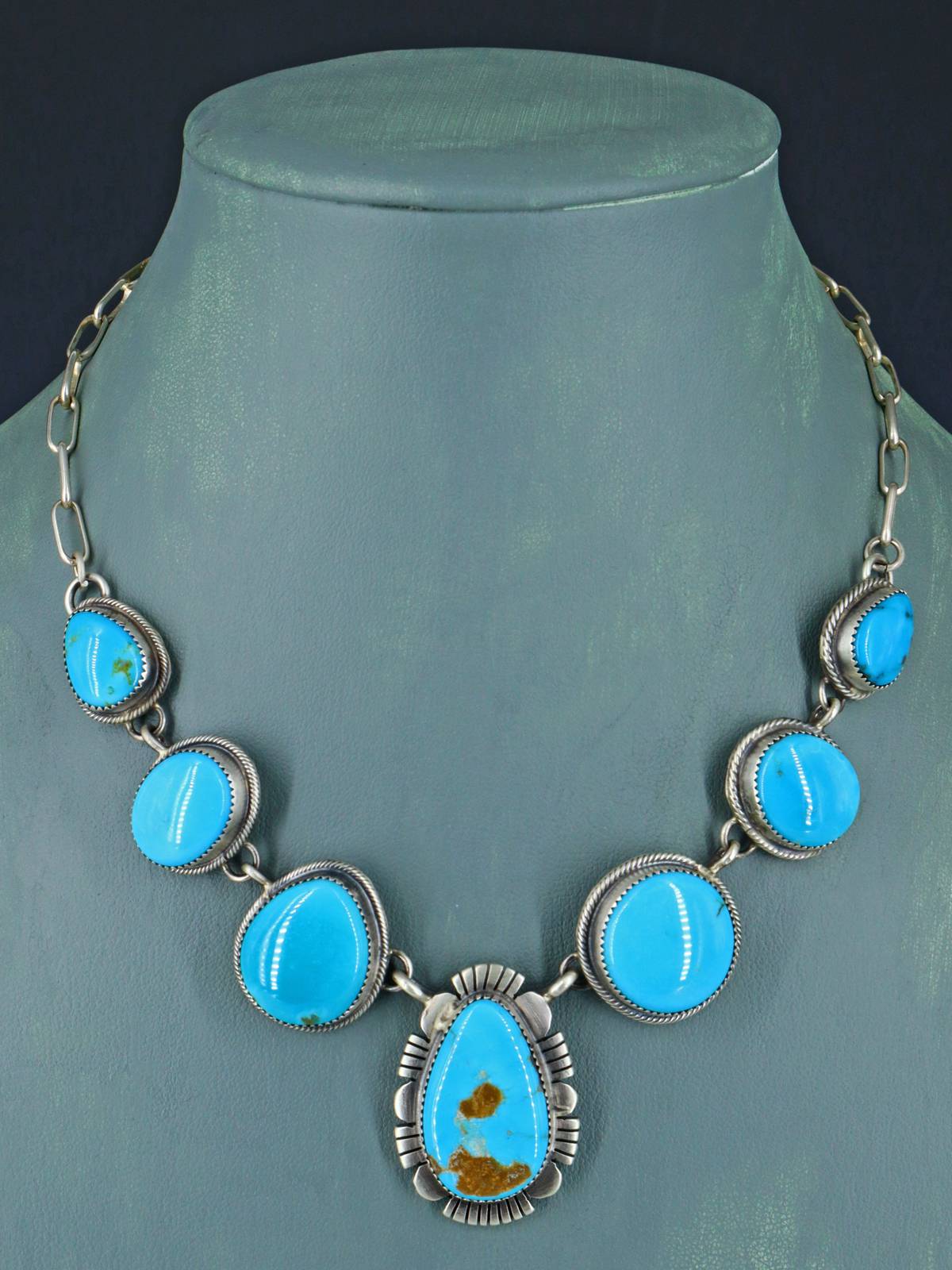 Collar Navajo Natural Golden Hill Turquesa