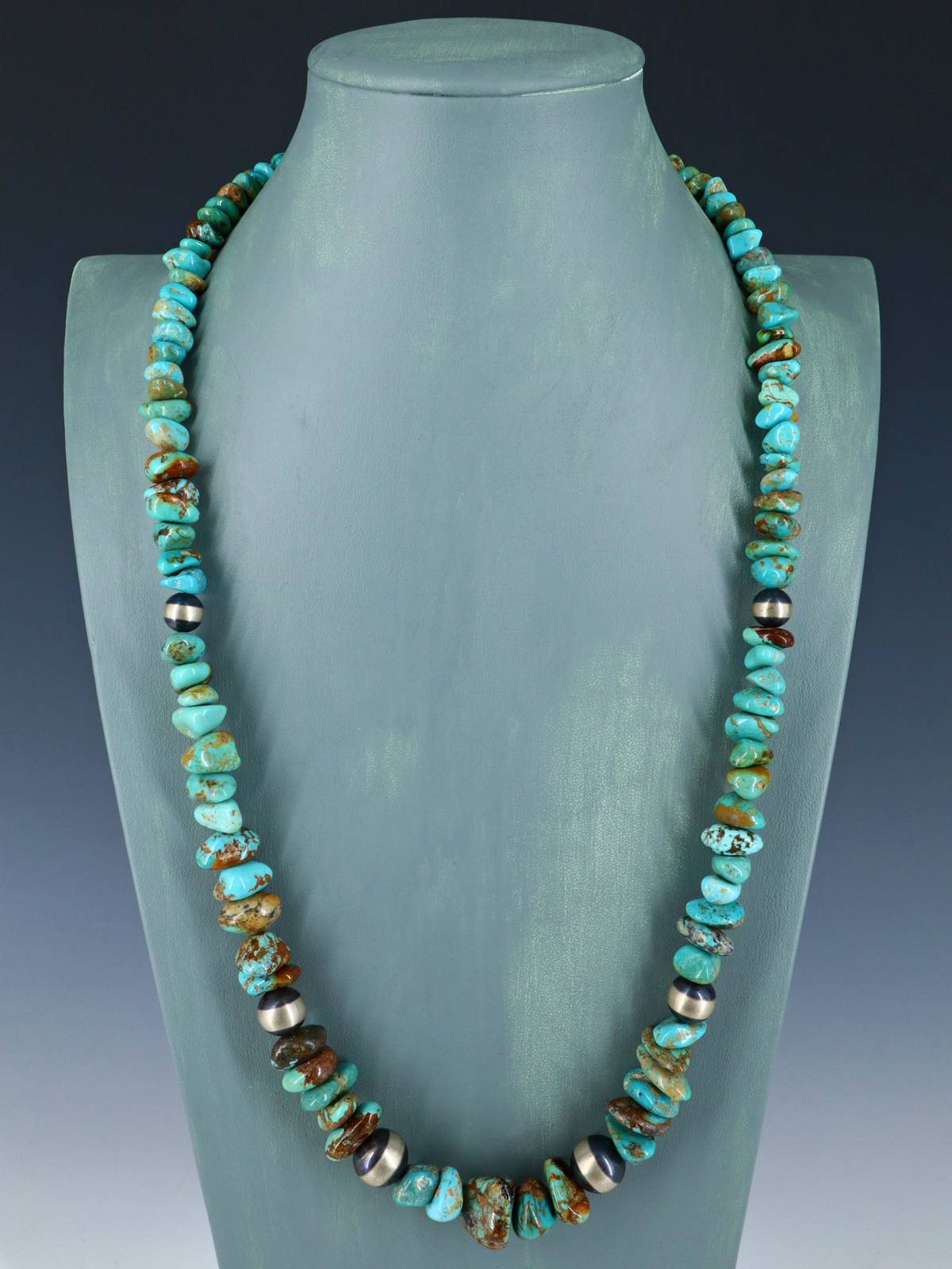 Collier turquoise à brin unique Navajo