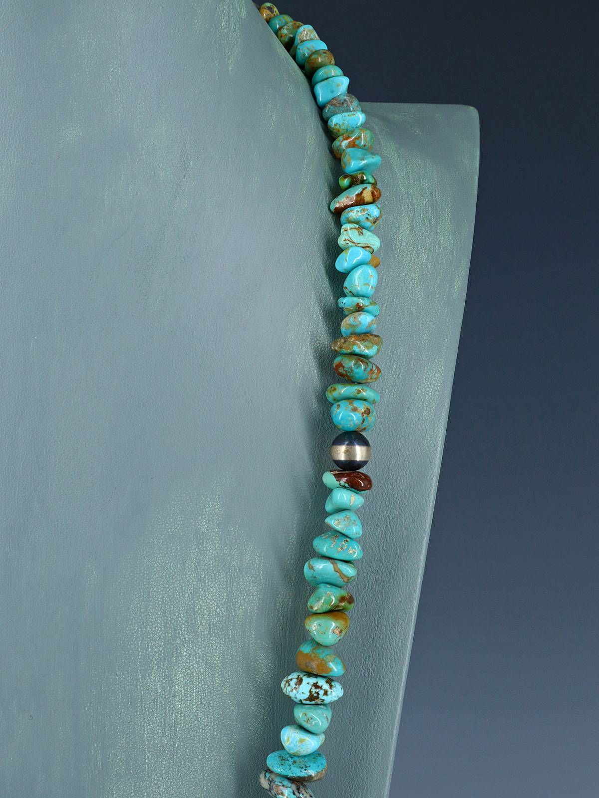 Collier turquoise à brin unique Navajo