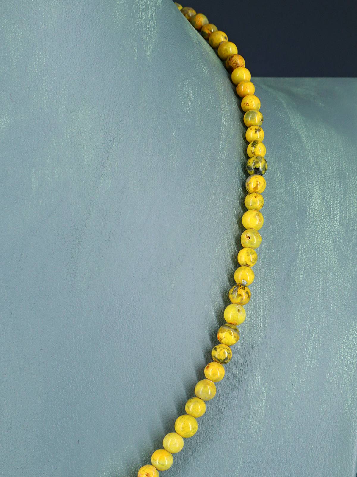 Bijoux amérindiens Collier simple brin d’huître épineuse et turquoise