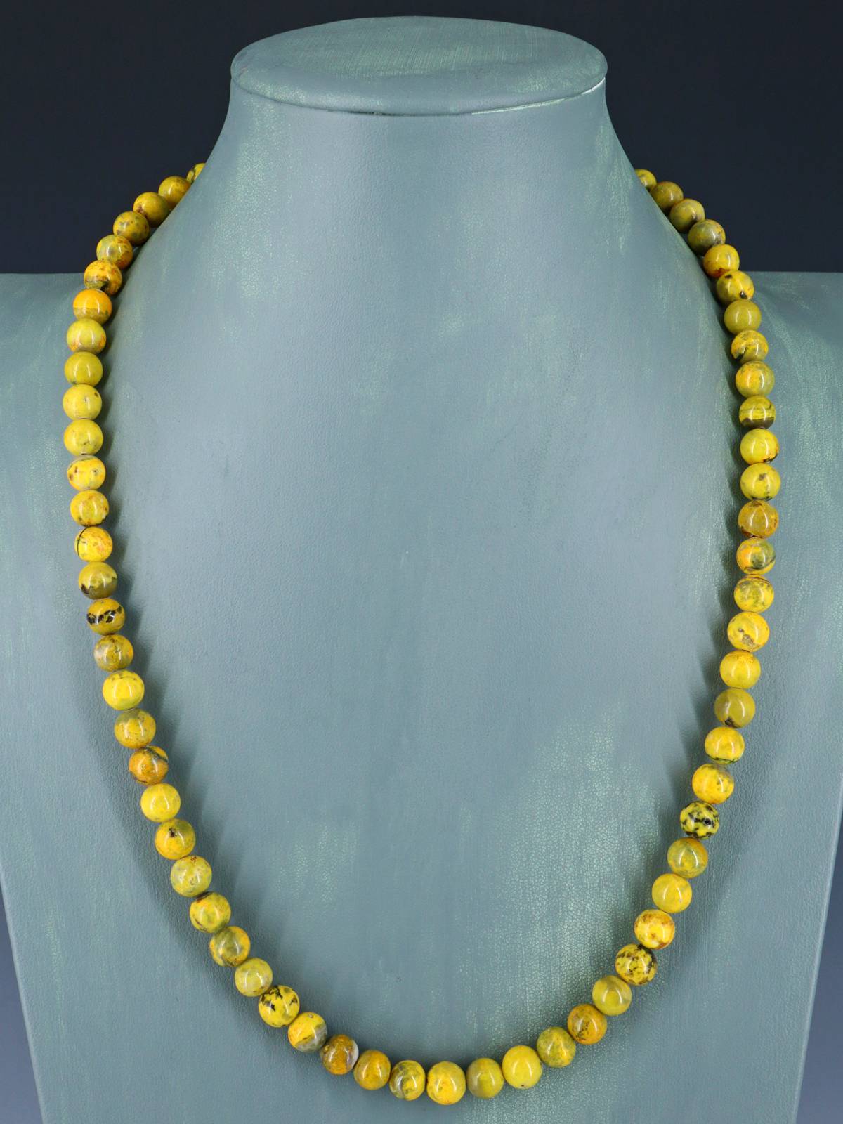 Collar de ostra espinosa y turquesa de una sola hebra de joyería nativa americana