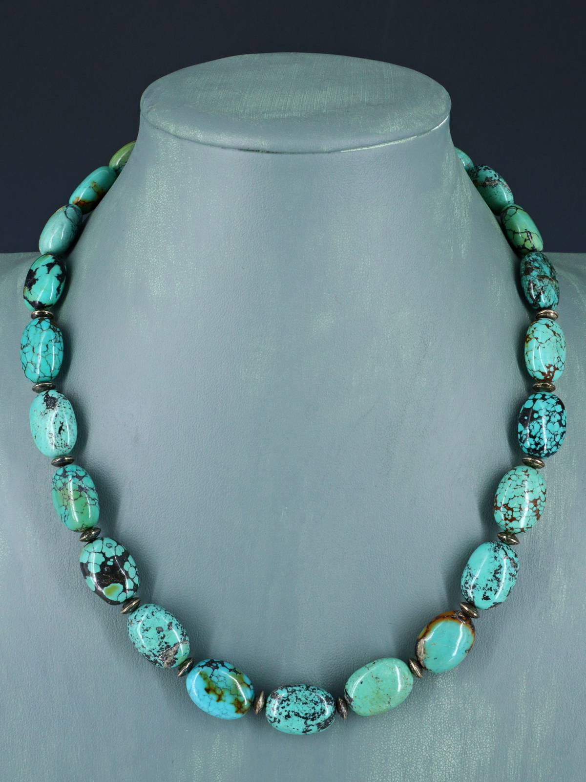 Native American Turquoise Beaded Single Strand Necklace
