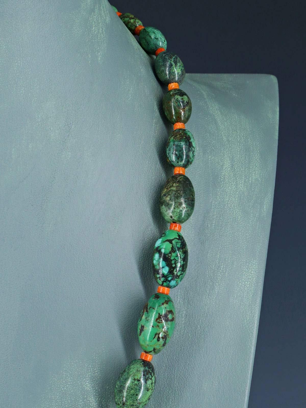 Native American Jewelry Single Strand Turquoise Necklace