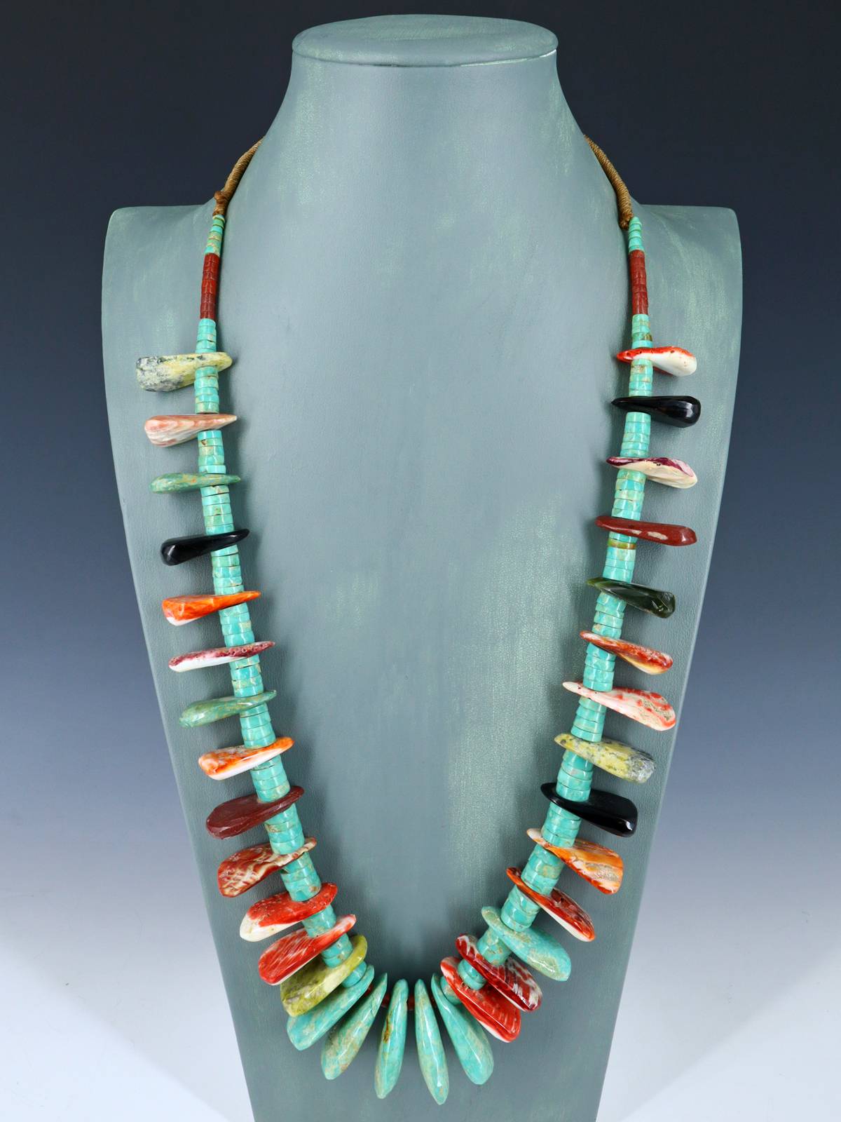 Vintage Native Jewelry Turquoise Single Strand Necklace