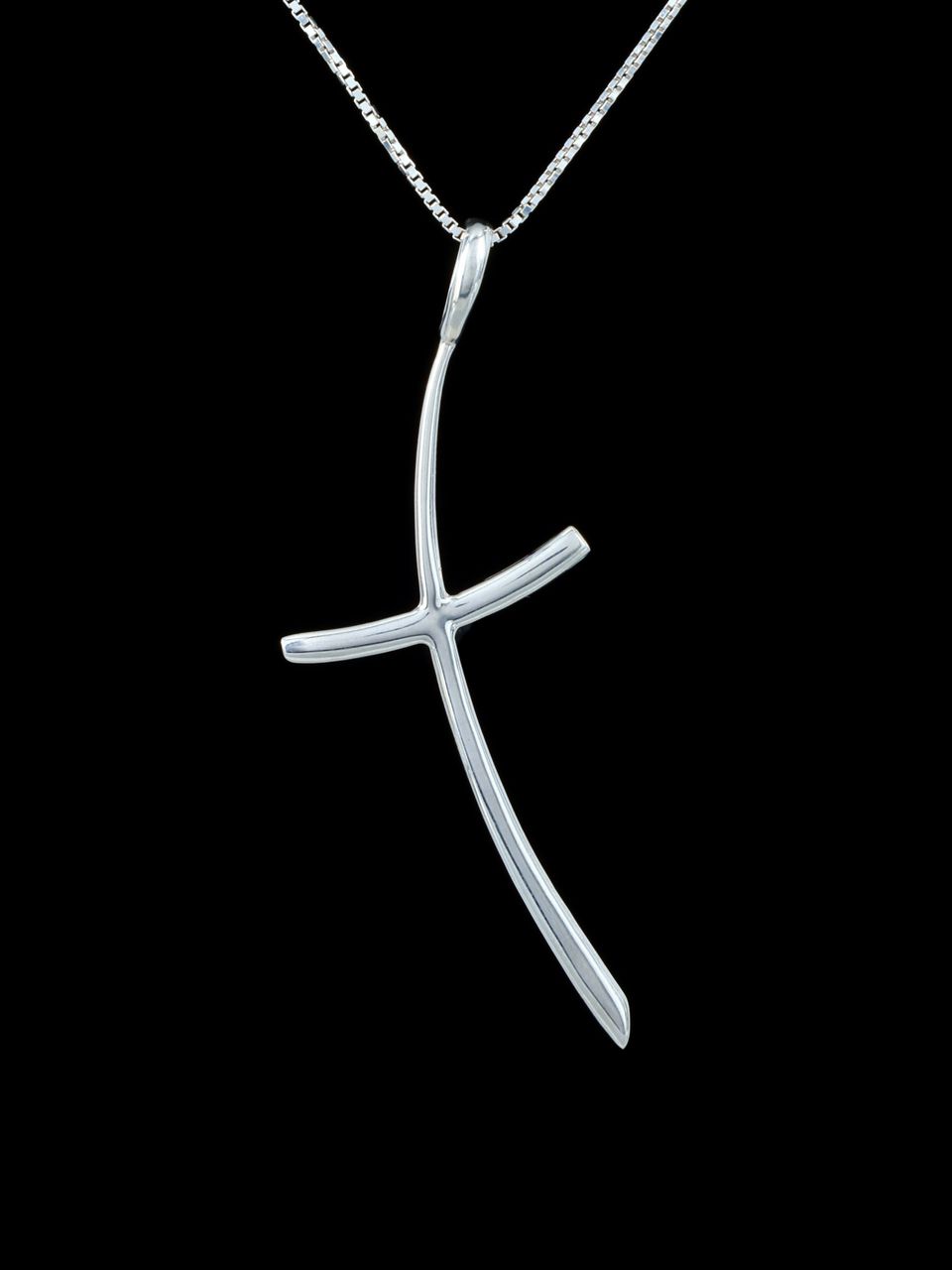 Native American Jewelry Sterling Silver Cross Pendant - PuebloDirect.com