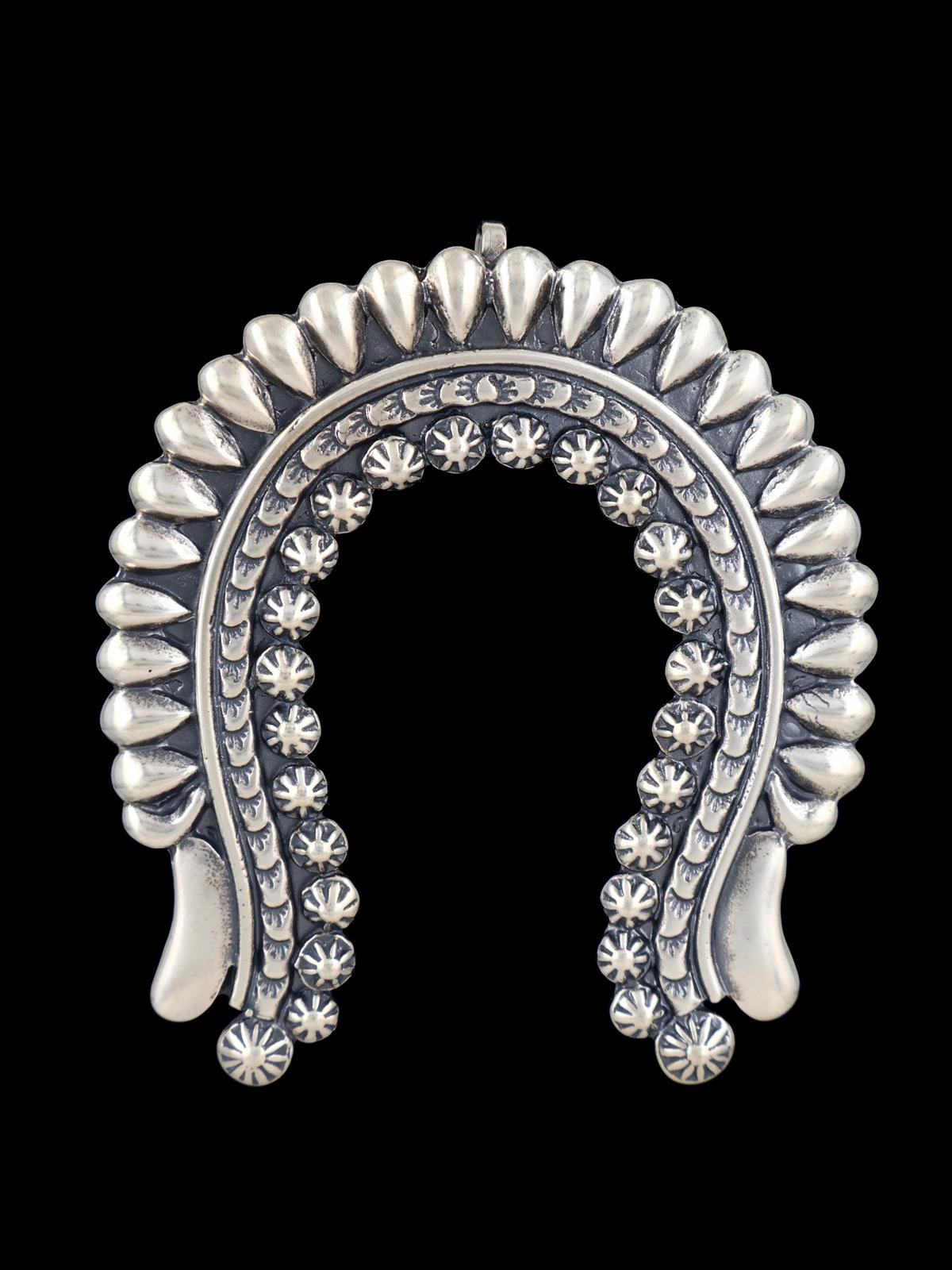 Sterling Silver Navajo Naja Pendant - PuebloDirect.com