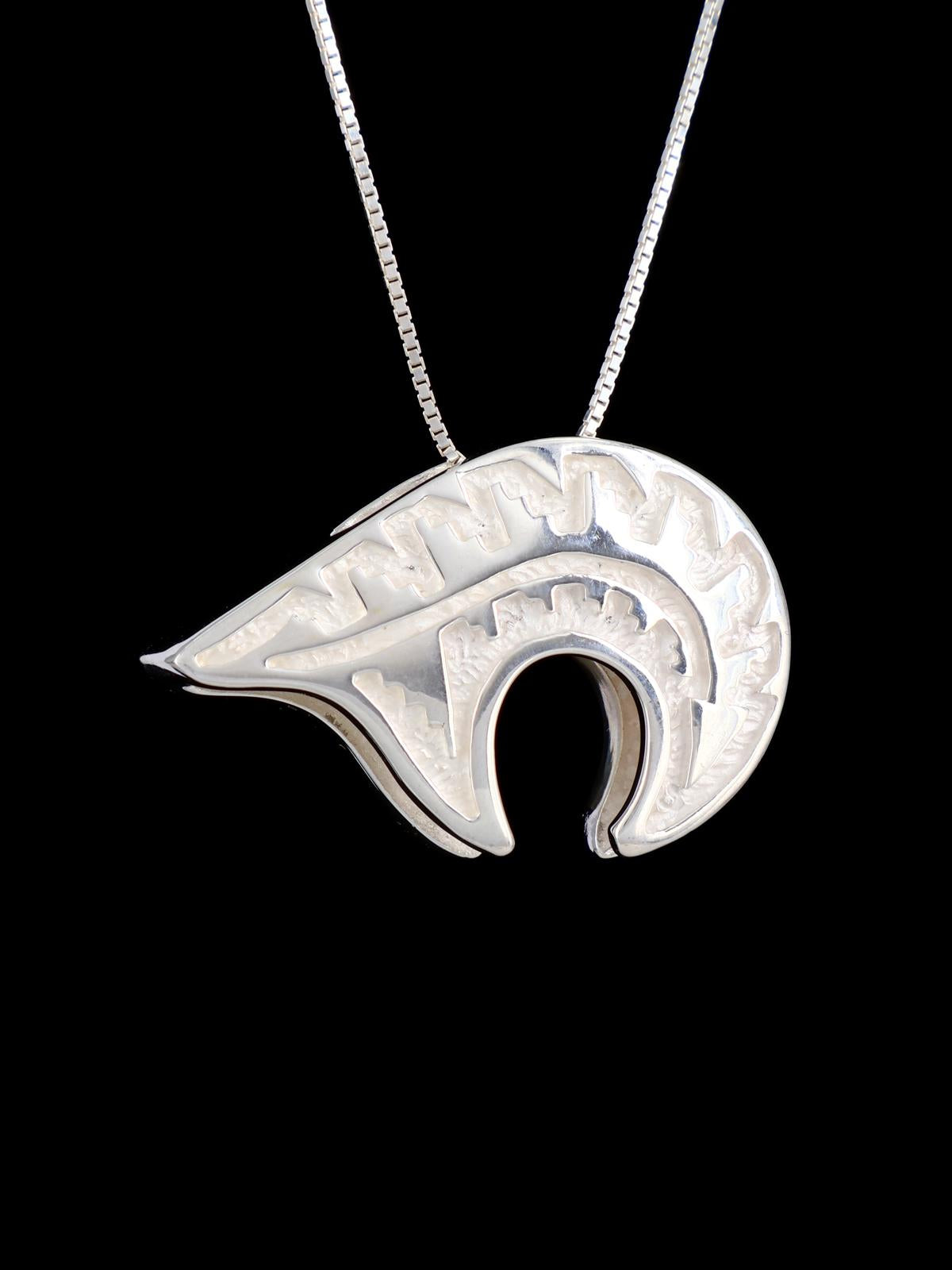 Reversible Native American Vibrant Inlay Bear Pendant