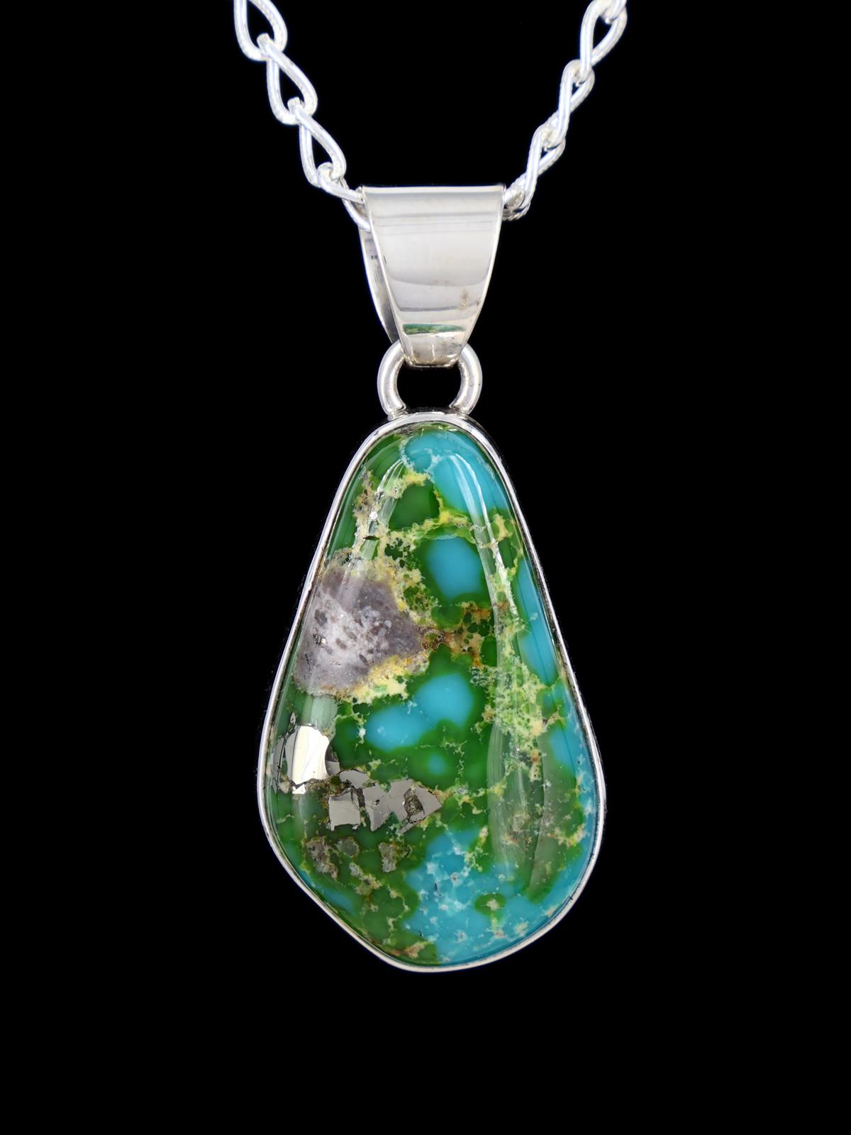 Native American Jewelry Sonoran Gold Turquoise Pendant