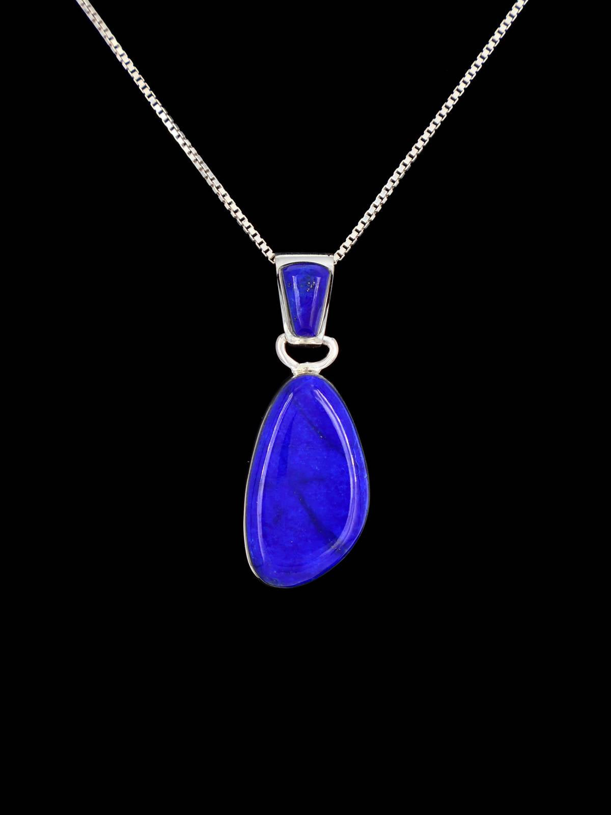 Native American Sterling Silver Lapis Lazuli Pendant
