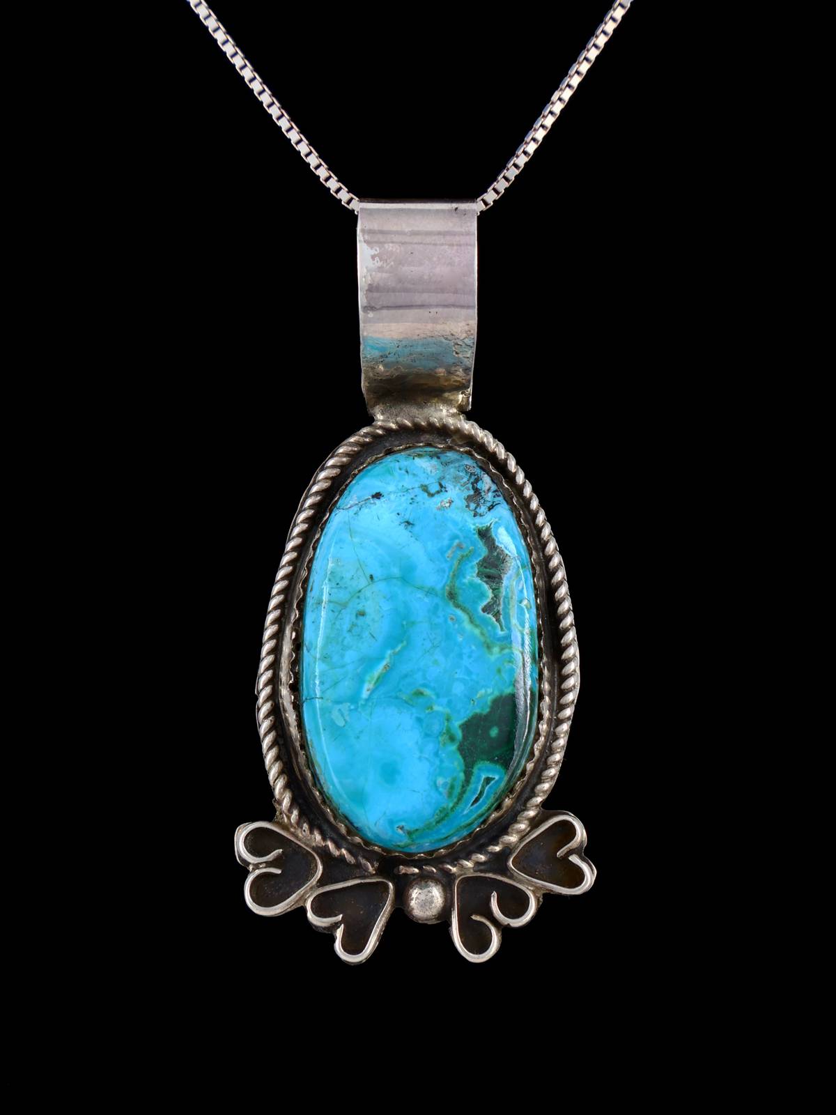 Colgante Atrapasueños de Plata de Ley Navajo Turquesa