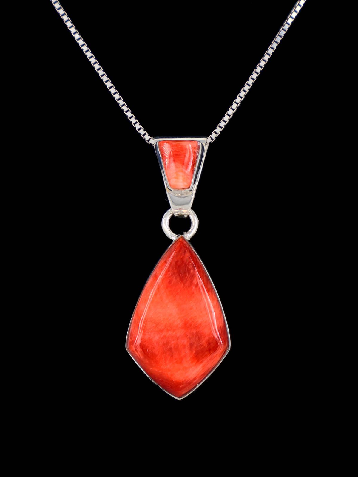 Native American Sterling Silver Spiny Oyster Pendant