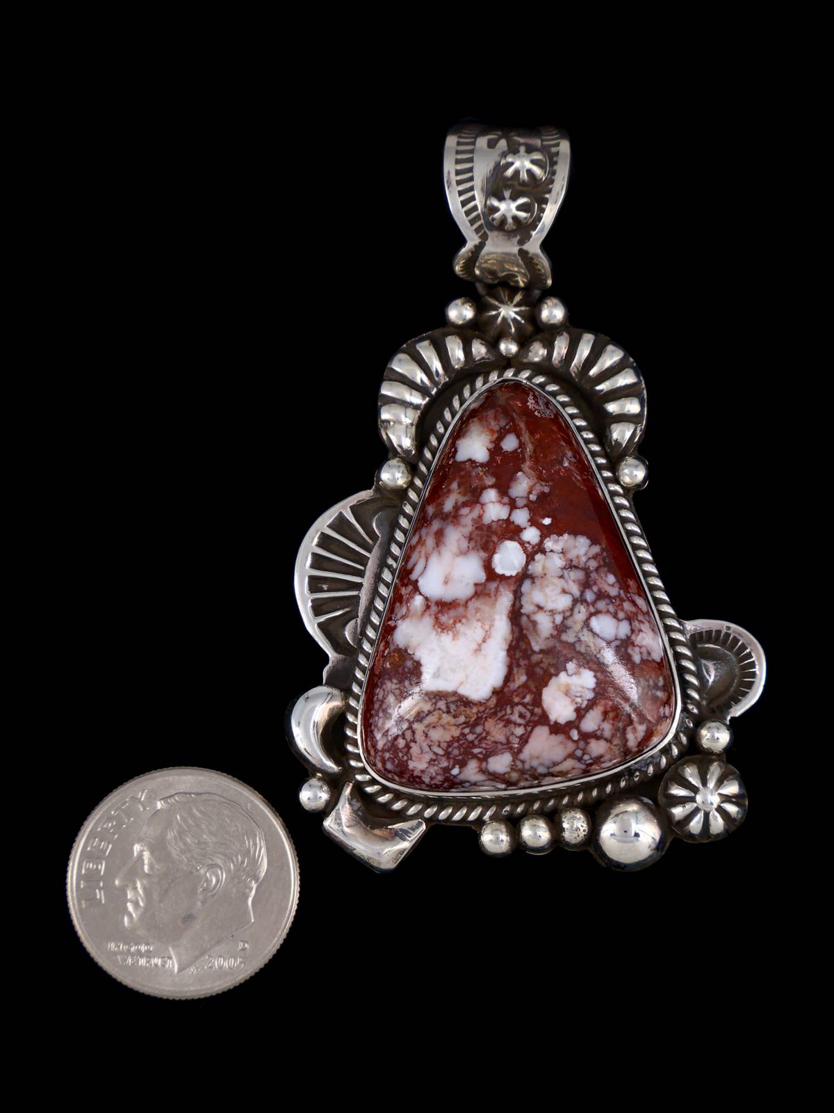 Navajo Sterling Silver Wild Horse Pendant