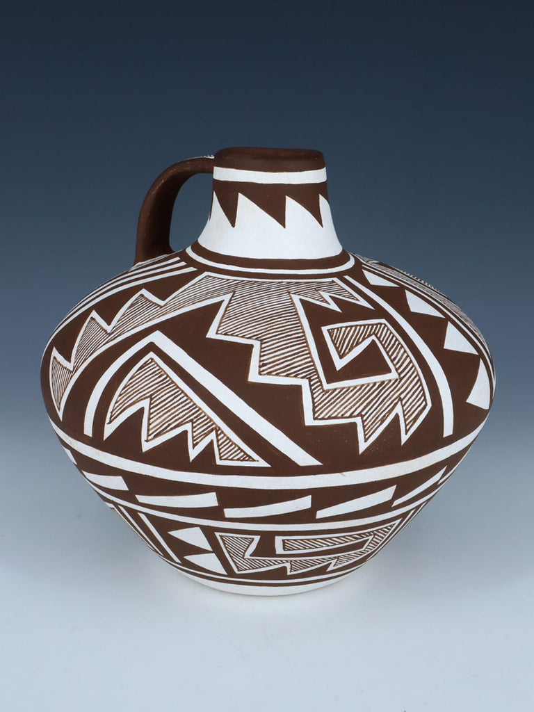 Acoma Style Pottery Painted Canteen - PuebloDirect.com