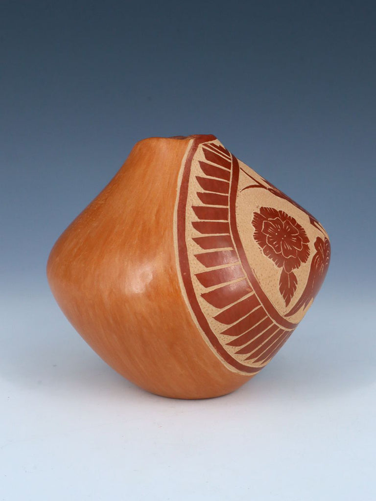 Jemez Pueblo Hand Coiled Etched Pottery - PuebloDirect.com