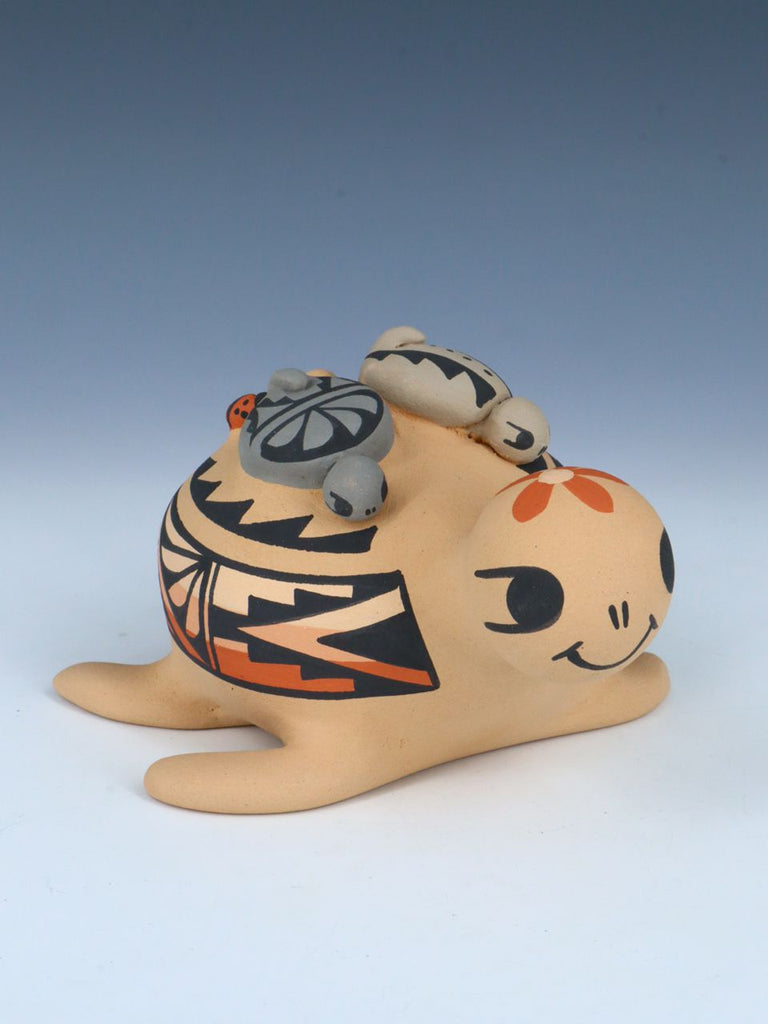 Jemez Pueblo Pottery Storyteller Turtle - PuebloDirect.com