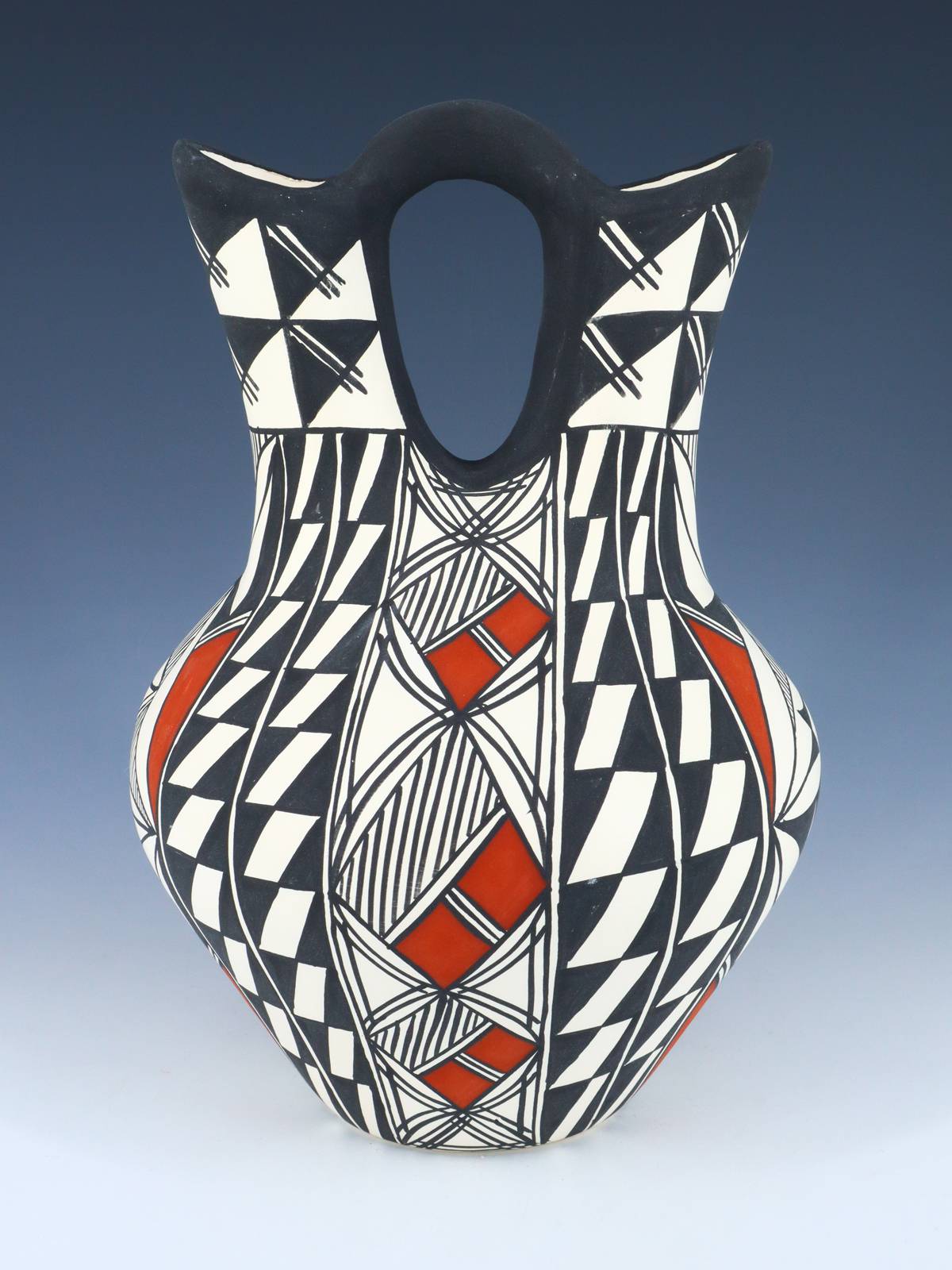 Acoma Pueblo Pottery Wedding Vase - PuebloDirect.com