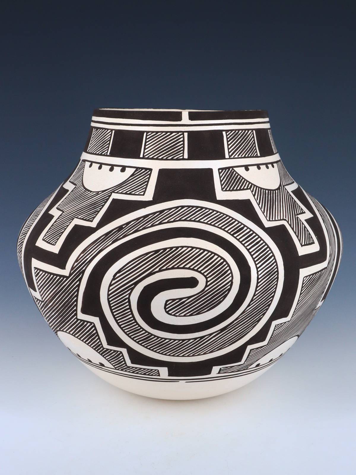 Laguna Pueblo Hand Coiled Pottery Olla - PuebloDirect.com