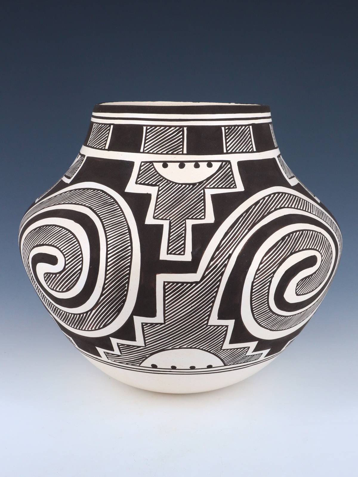 Laguna Pueblo Hand Coiled Pottery Olla - PuebloDirect.com