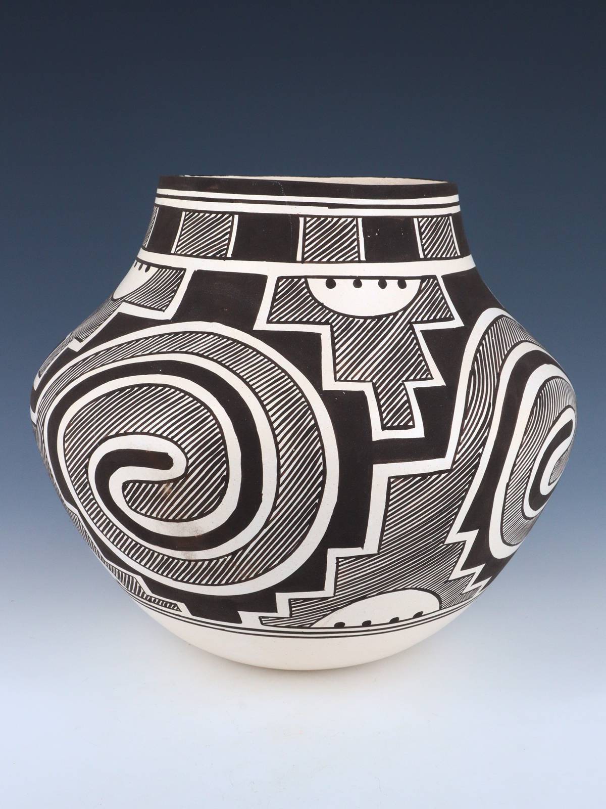 Laguna Pueblo Hand Coiled Pottery Olla - PuebloDirect.com