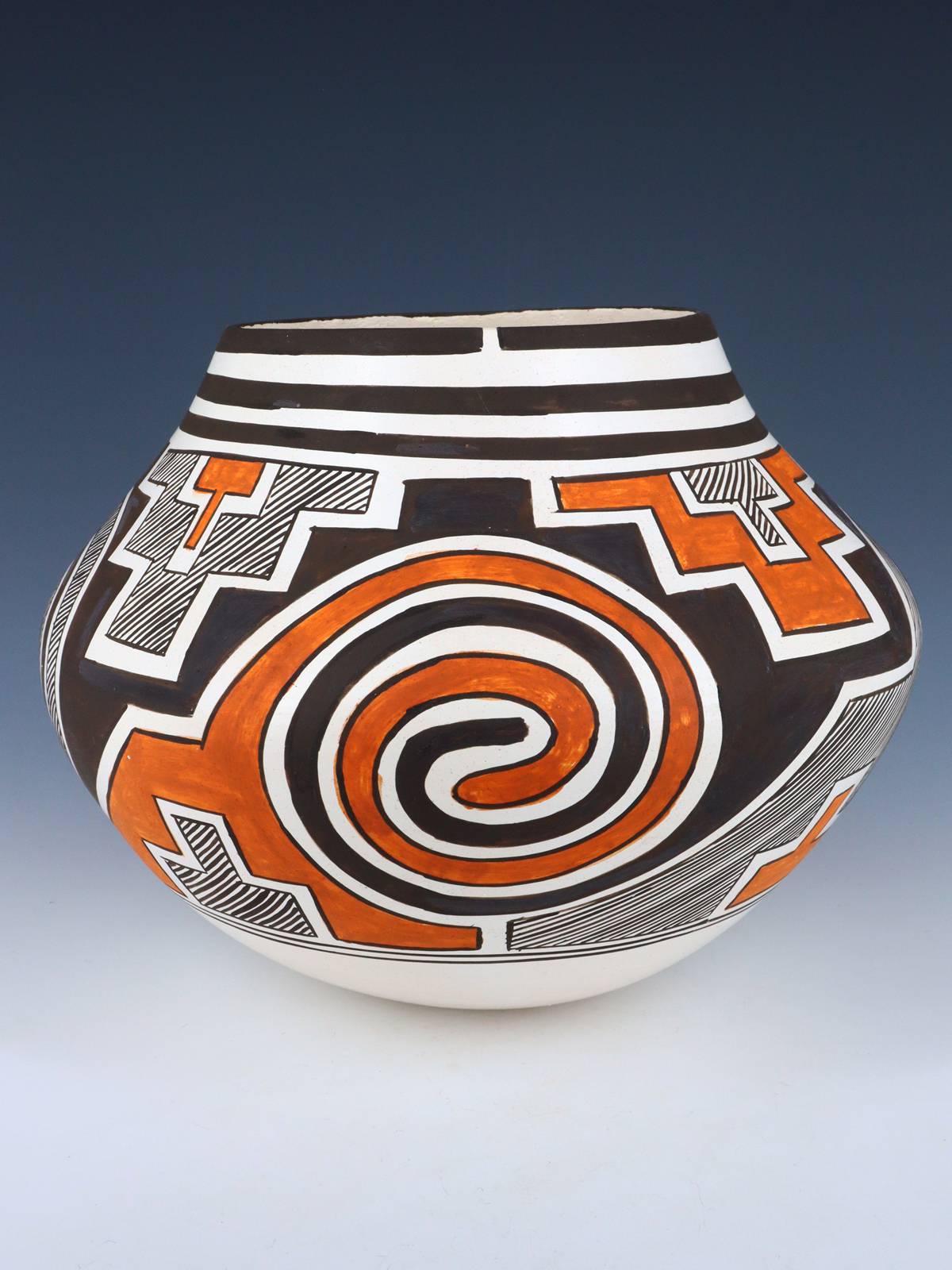 Laguna Pueblo Hand Coiled Pottery Olla - PuebloDirect.com