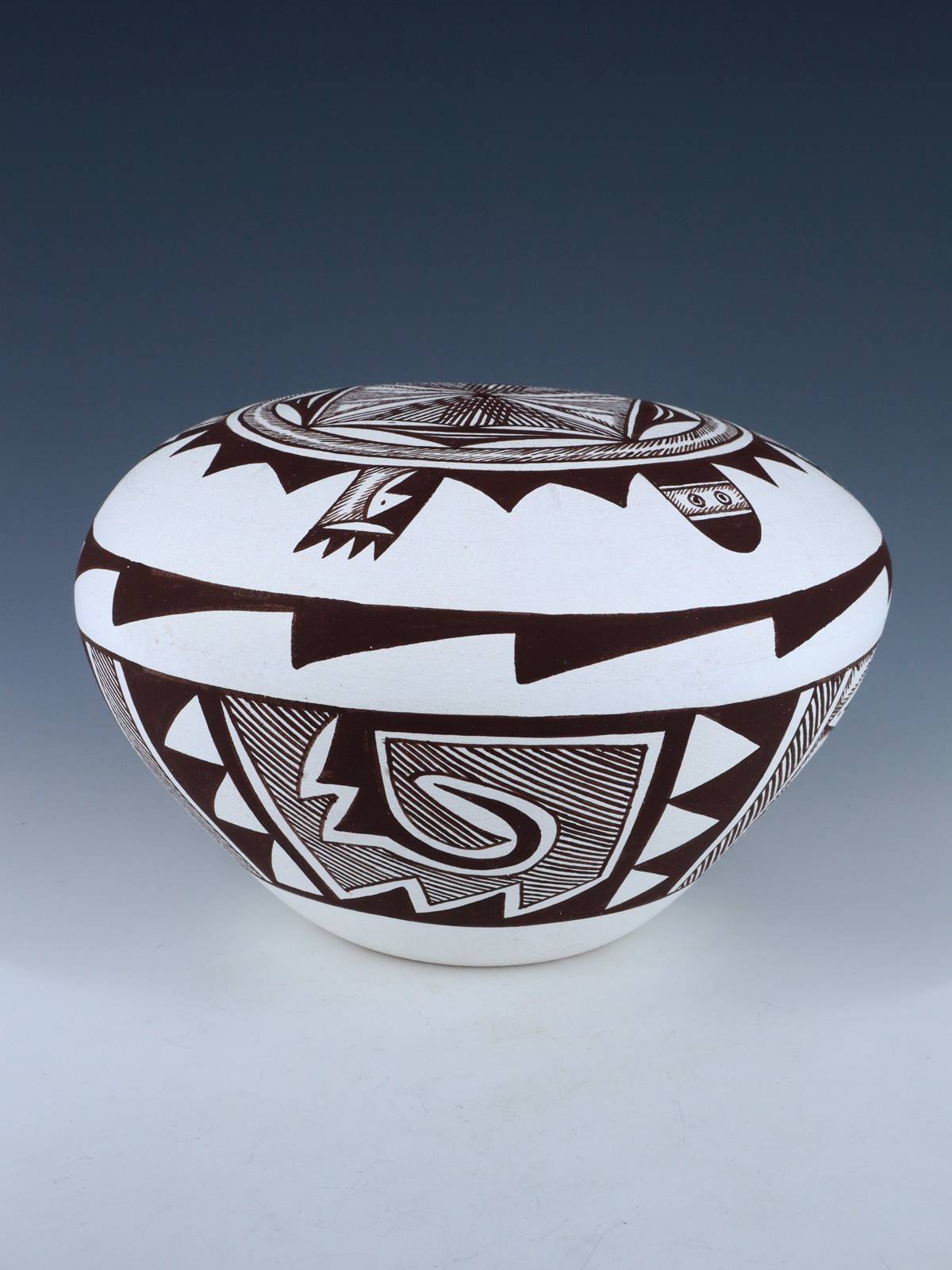 Acoma Style Hand Coiled Seed Pot - PuebloDirect.com