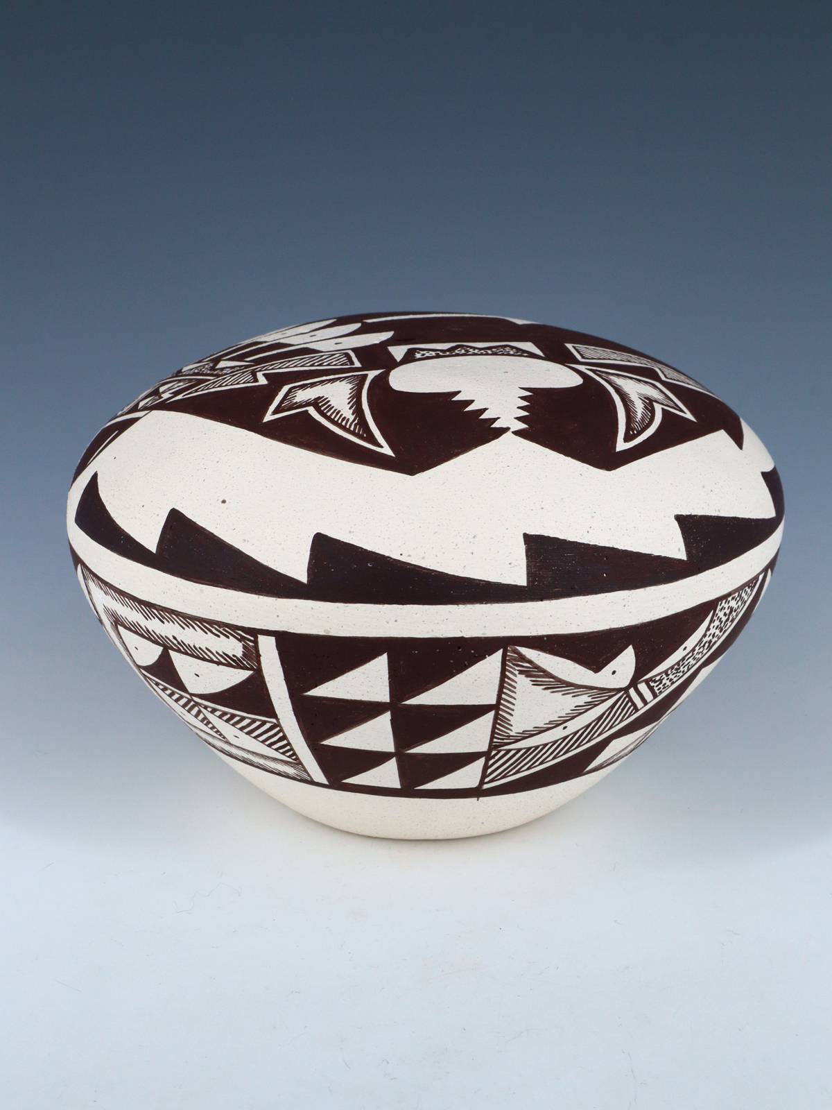 Acoma Style Hand Coiled Seed Pot - PuebloDirect.com