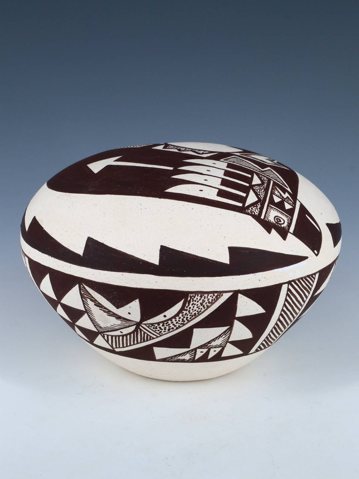 Acoma Style Hand Coiled Seed Pot - PuebloDirect.com