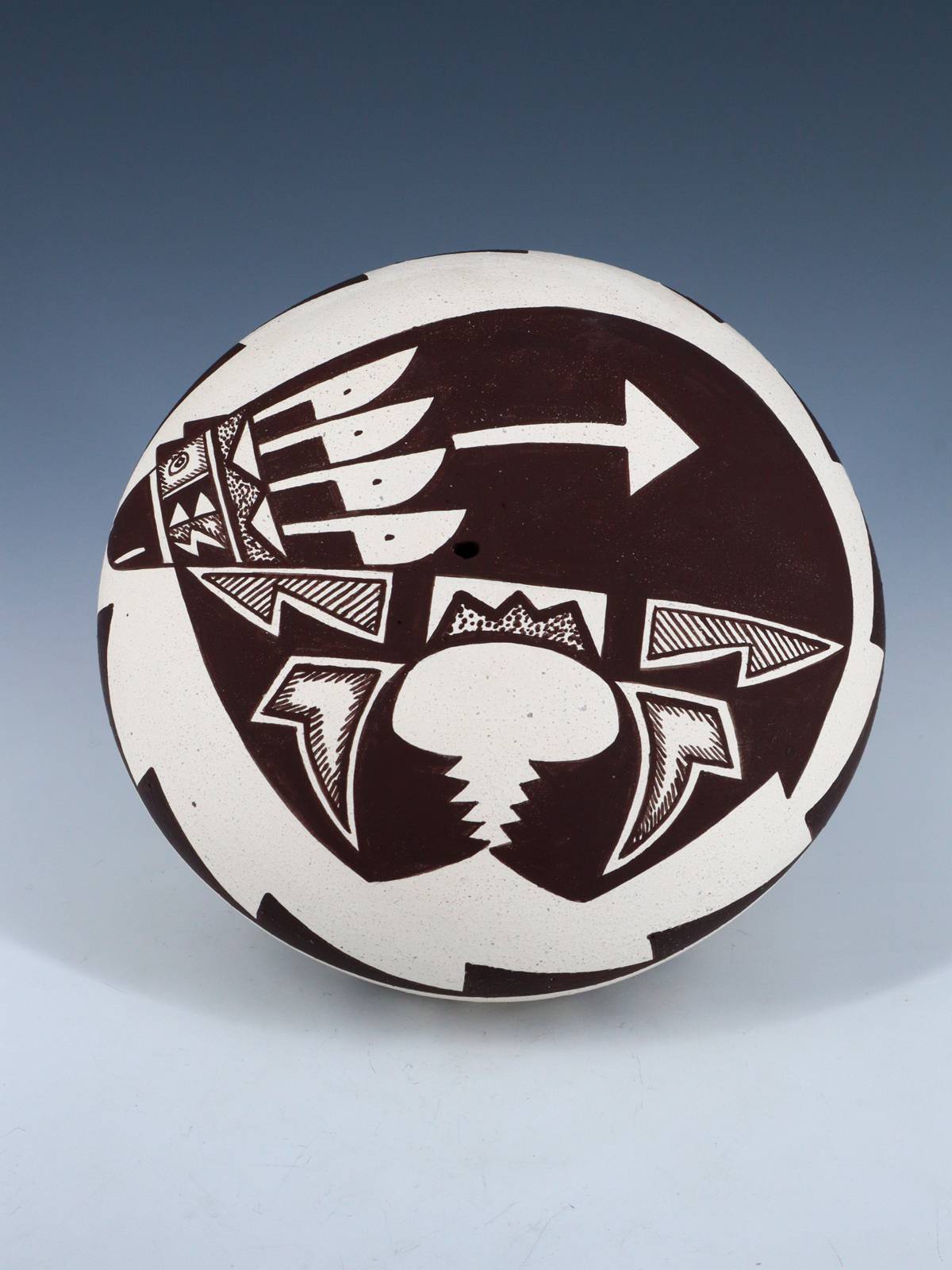 Acoma Style Hand Coiled Seed Pot - PuebloDirect.com