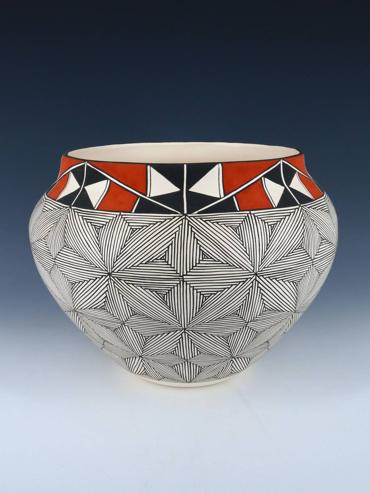 Acoma Pueblo Fine Line Design Pottery - PuebloDirect.com