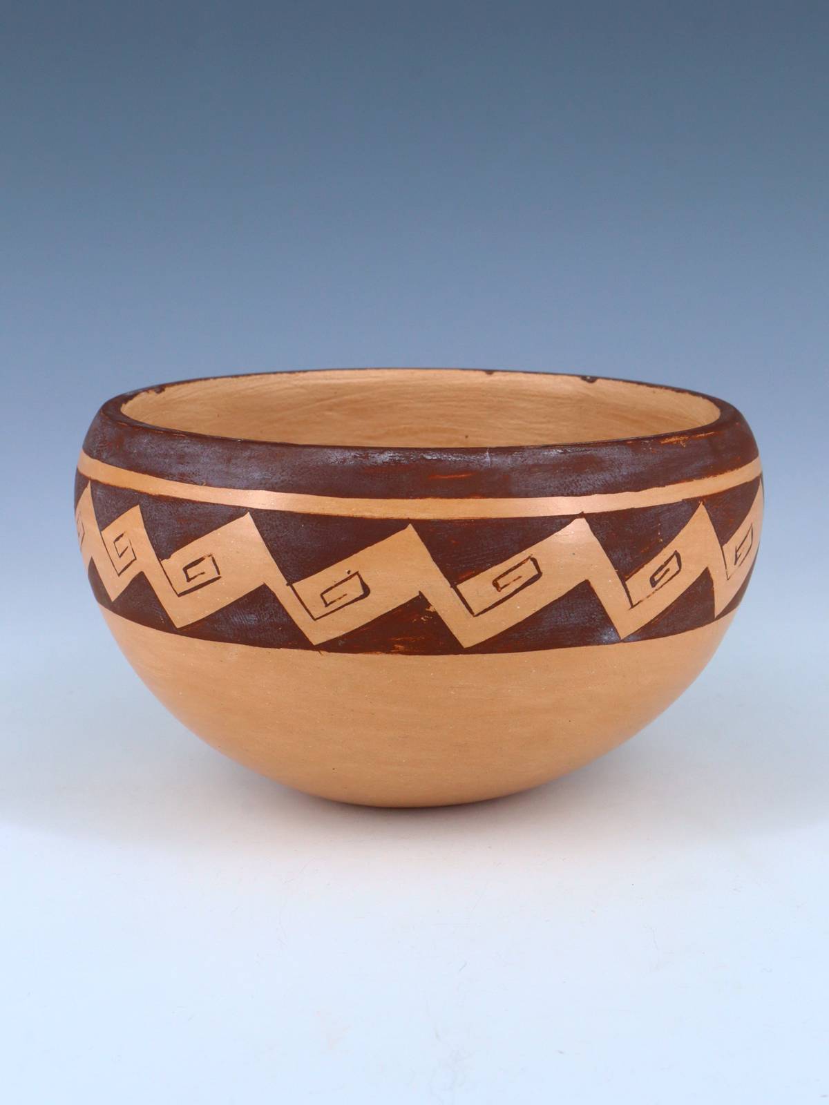 Estate Hopi Hand Coiled Traditional Pottery Bowl - PuebloDirect.com