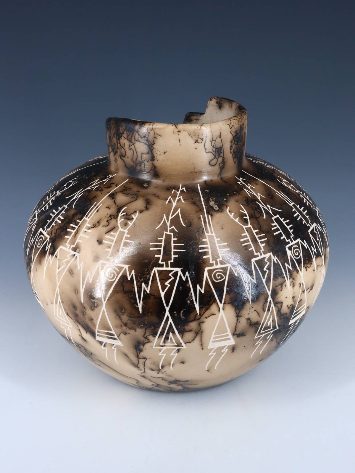 Acoma Etched Horsehair Pottery - PuebloDirect.com