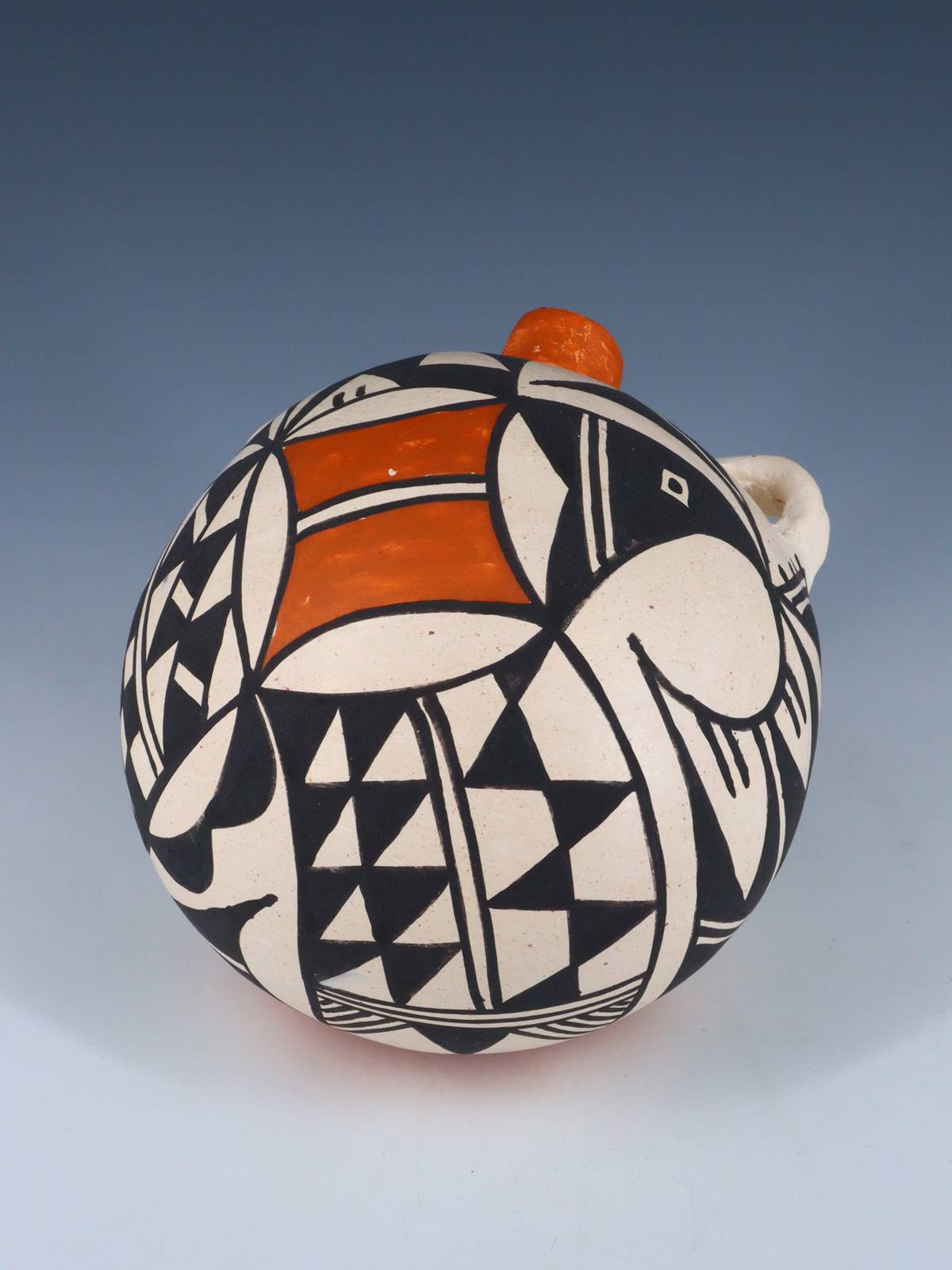 Acoma Pueblo Pottery Canteen - PuebloDirect.com