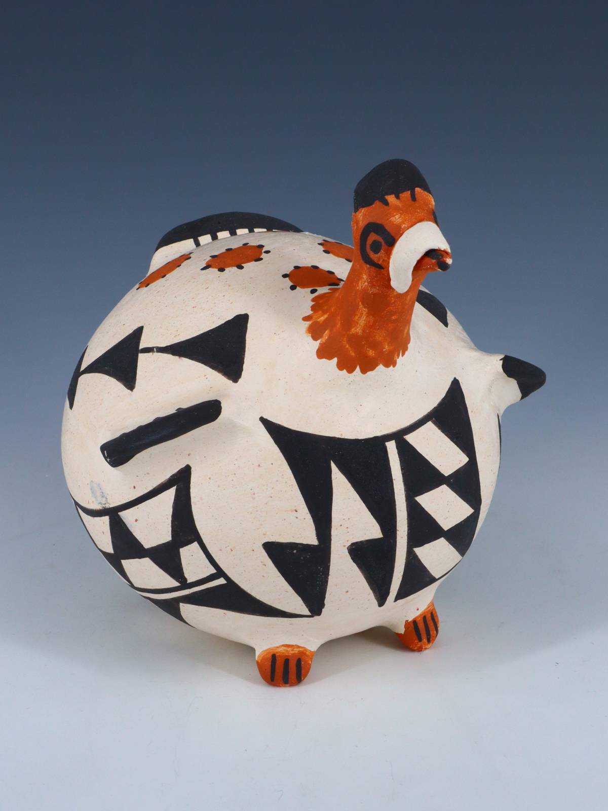 Acoma Pueblo Hand Coiled Turkey Pottery - PuebloDirect.com