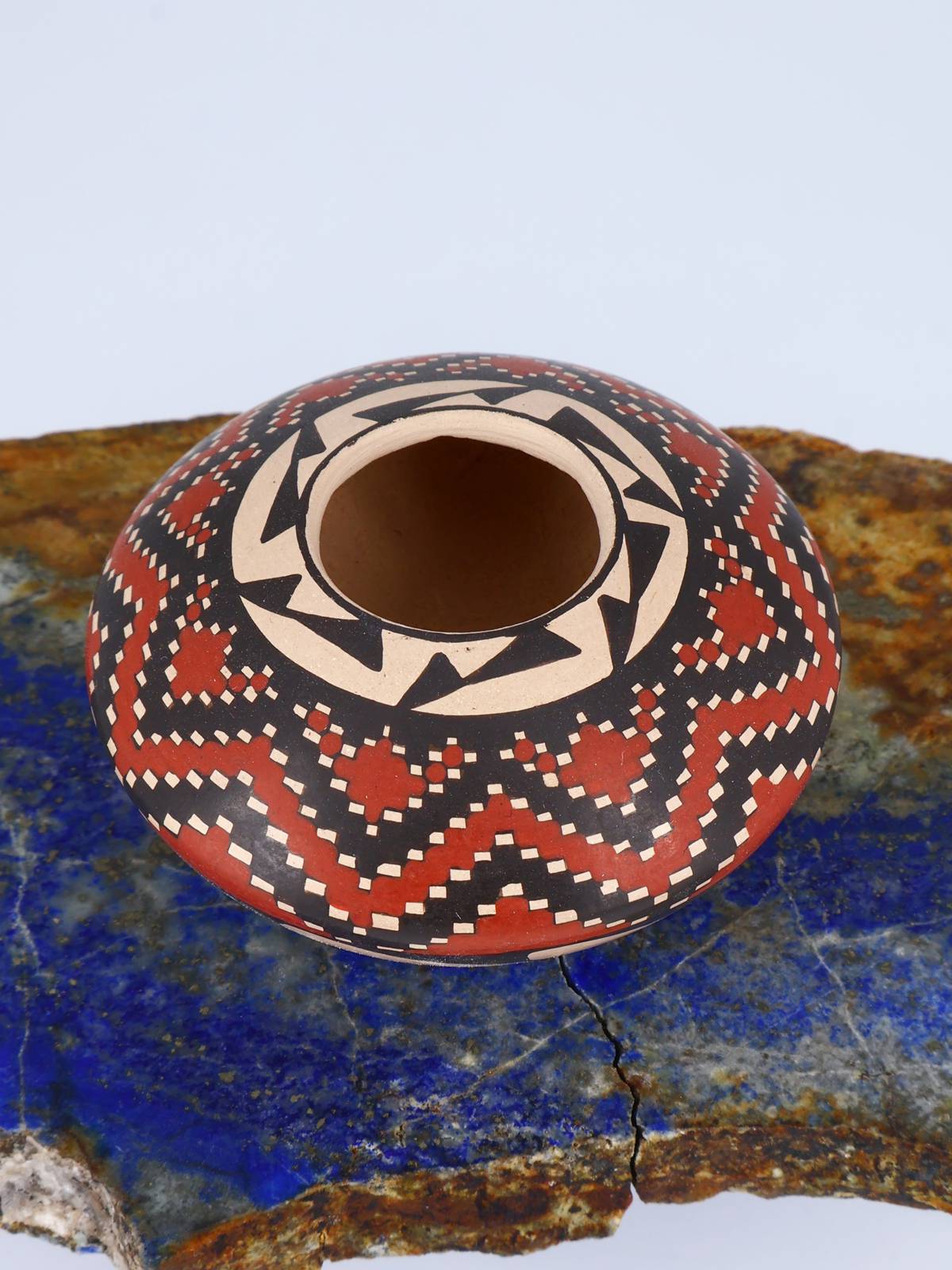 Mata Ortiz Hand Coiled Miniature Pottery Bowl S920 - PuebloDirect.com