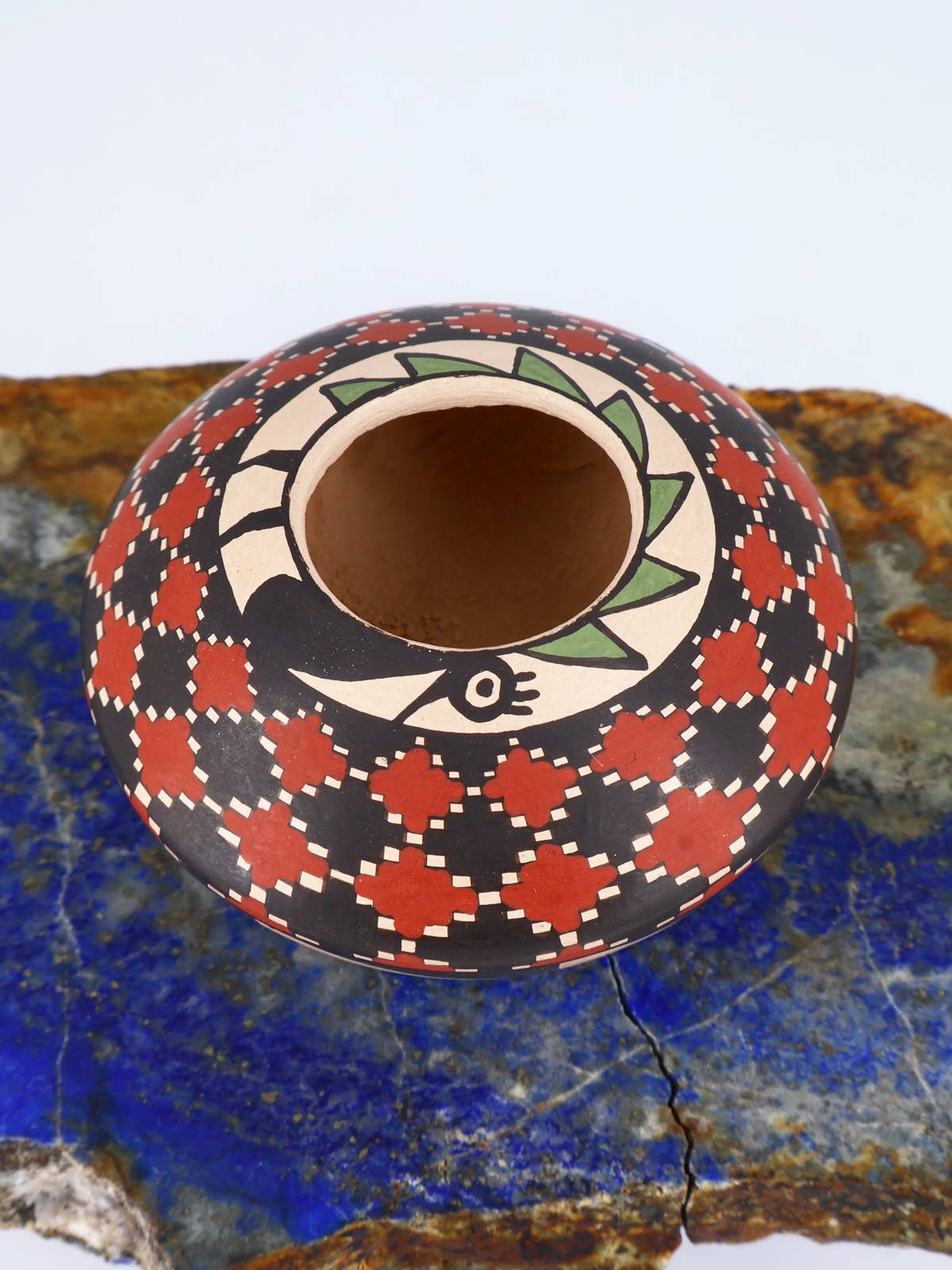 Mata Ortiz Hand Coiled Miniature Pottery Bowl S911 - PuebloDirect.com